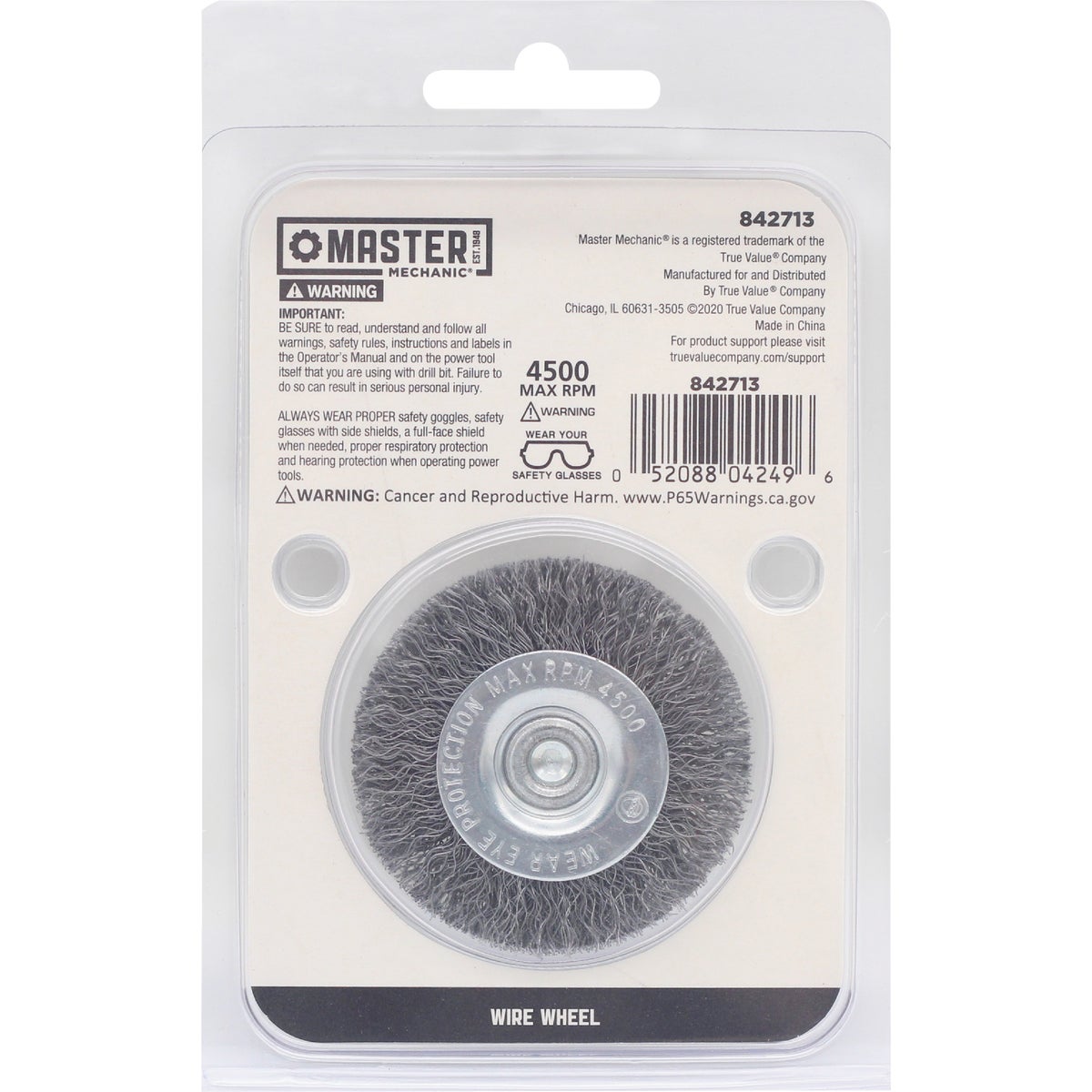 Master Mechanic 2 In. Fine Drill-Mounted Wire Wheel Image 2