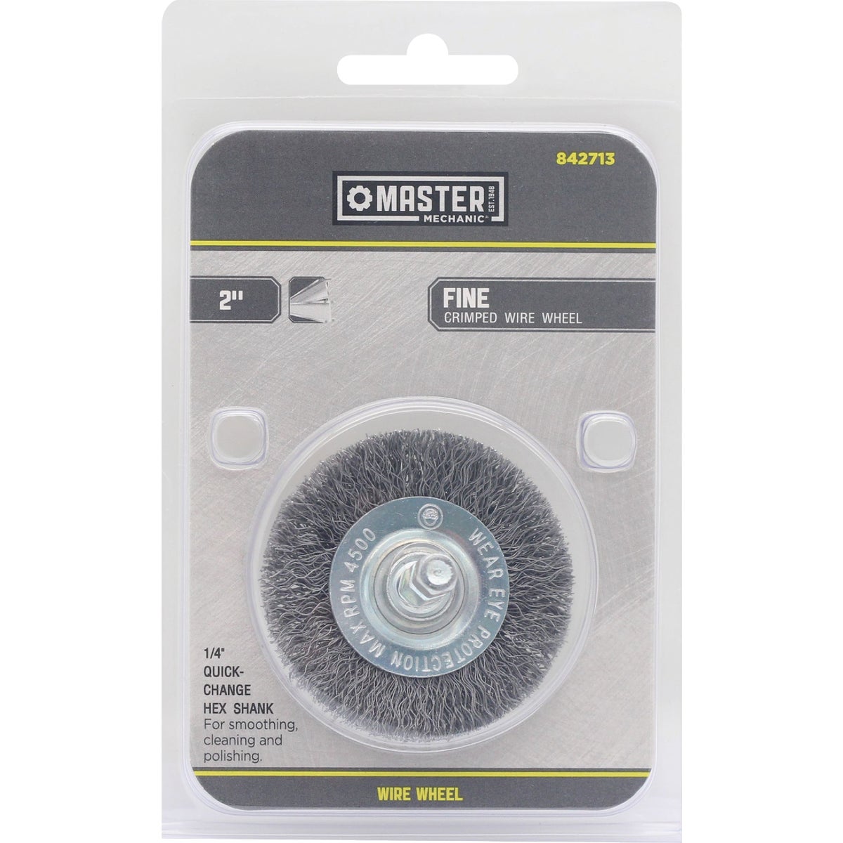 Master Mechanic 2 In. Fine Drill-Mounted Wire Wheel