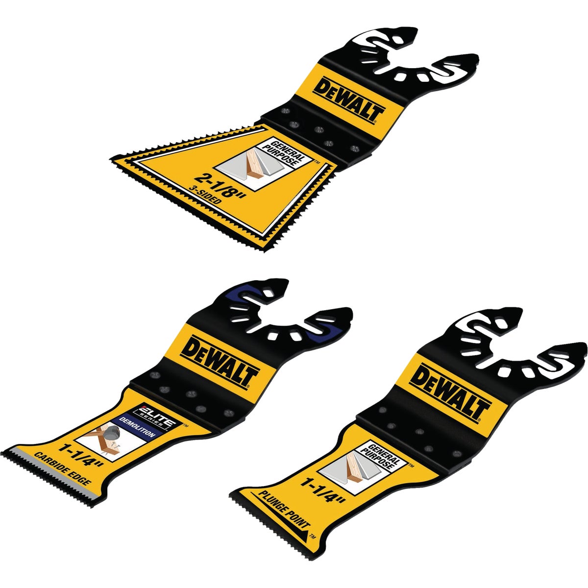 DEWALT Remodeling Oscillating Blade Assortment (3-Piece)