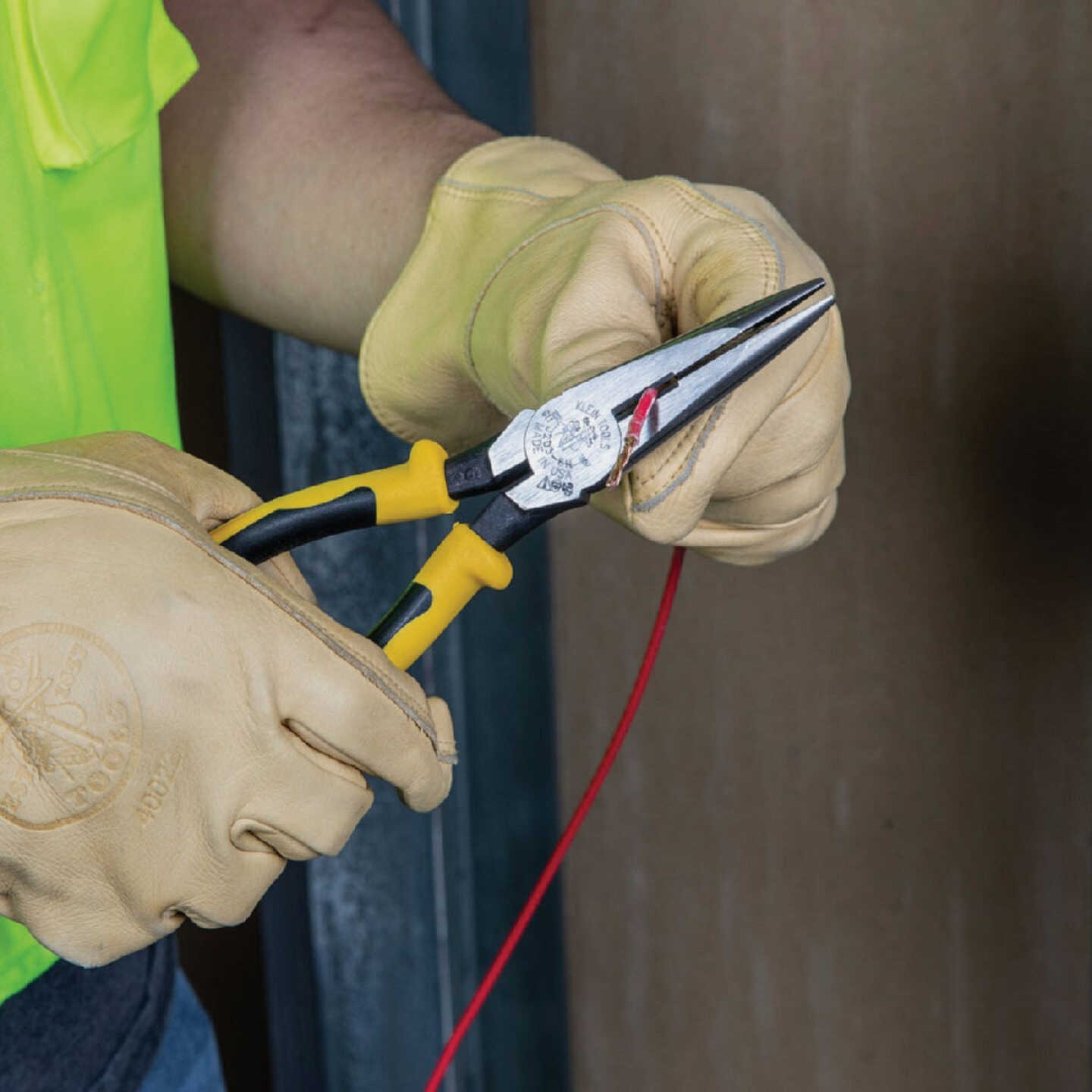 Klein 8 In. Heavy-Duty Long Nose Pliers Image 3
