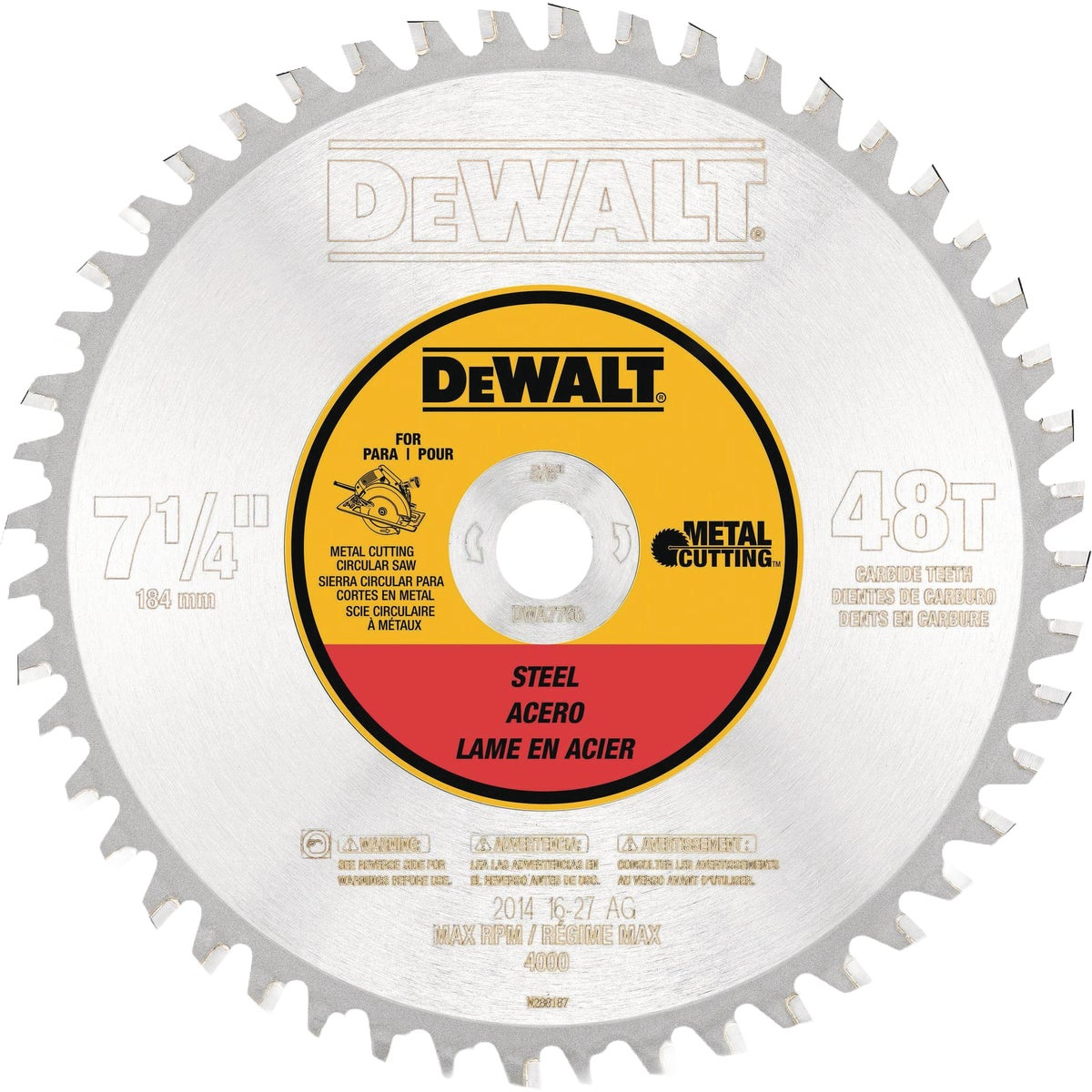 DEWALT 7-1/4 In. 40-Tooth Metal Circular Saw Blade