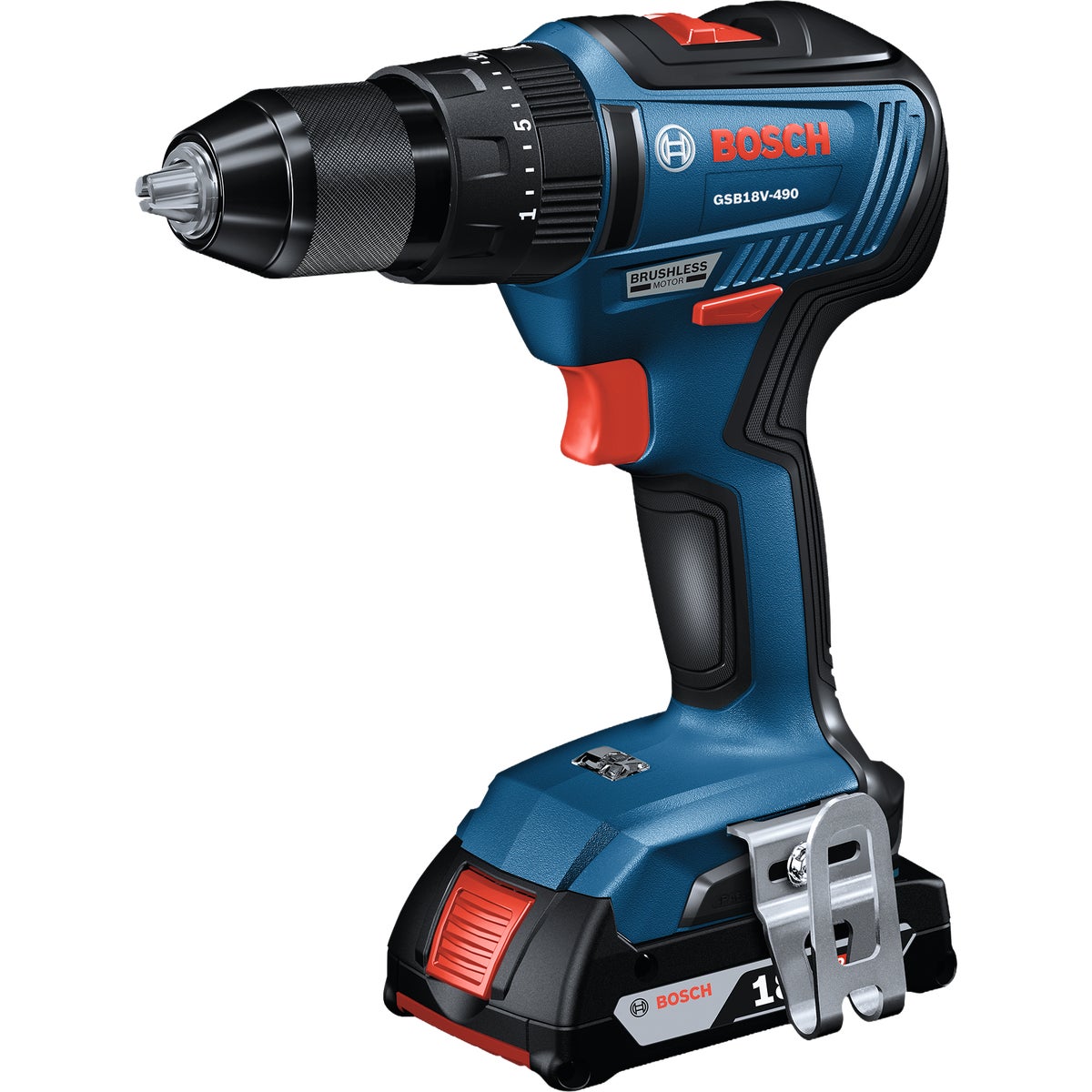 Bosch 18V 1/2 In. Brushless Cordless Hammer Drill/Driver Kit with Battery
