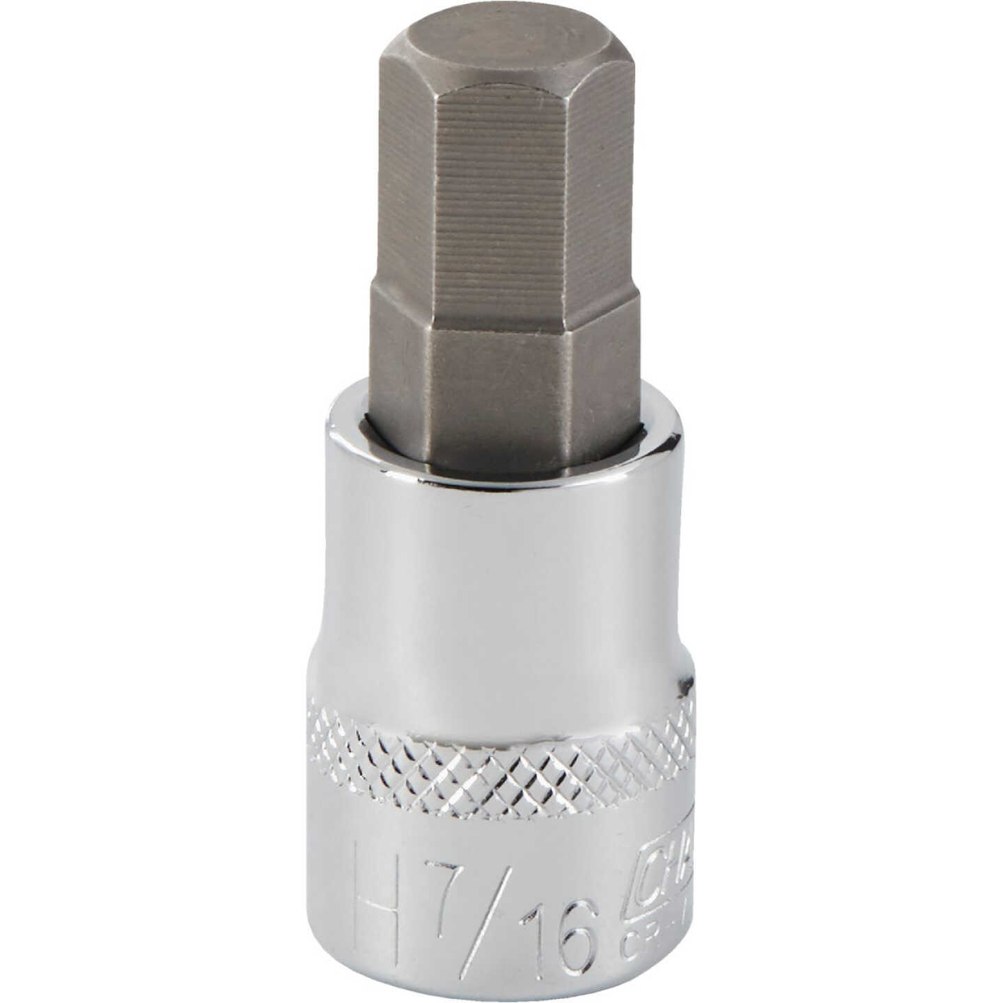 Channellock 3/8 In. Drive 7/16 In. 6-Point Standard Hex Bit Socket Image 1