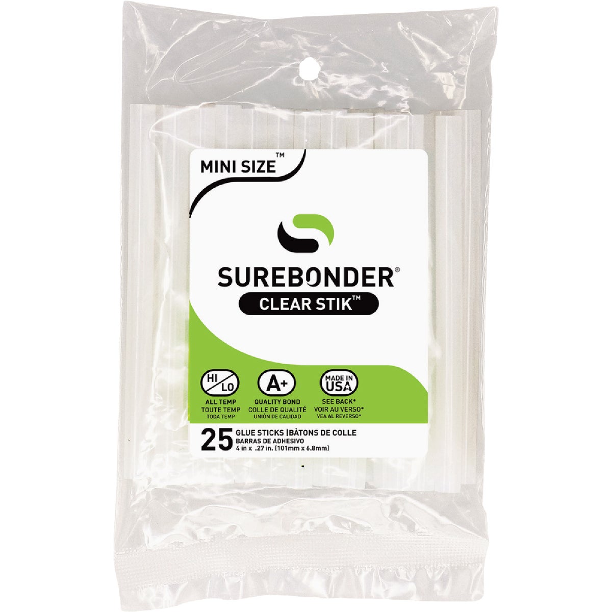 Surebonder 4 In. Mini Glue Sticks (25-Pack)