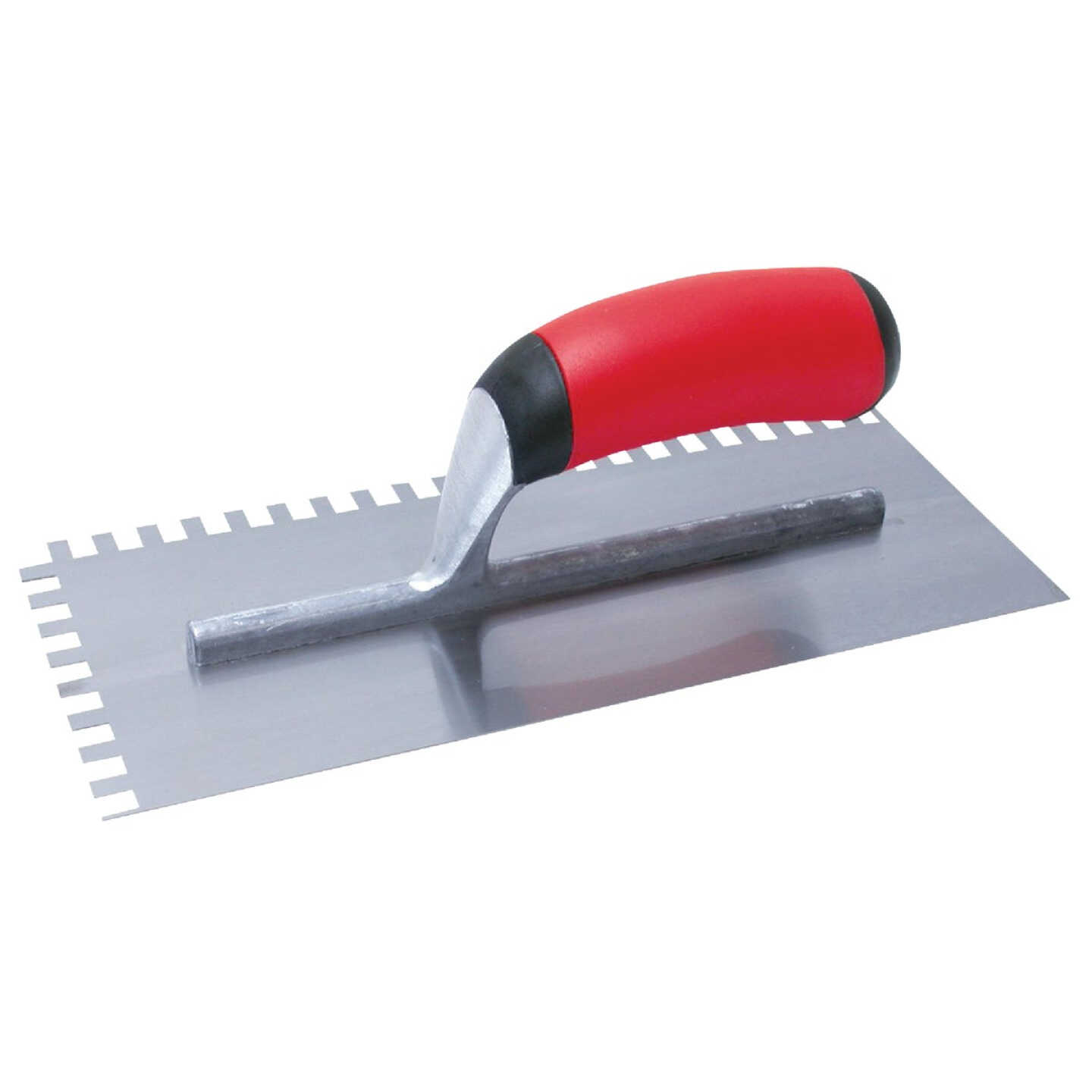 Marshalltown QLT 1/4 x 1/4 x 1/4 In. Square Notched Trowel with Soft Grip Image 1