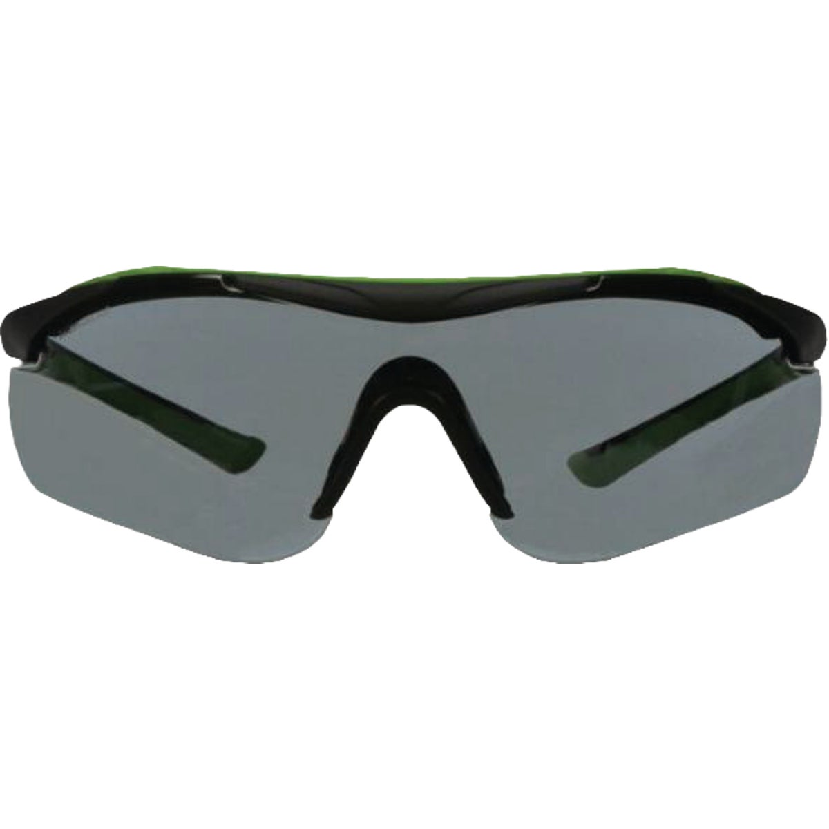 3M Black/Green Frame Brow Guard Safety Glasses with Gray Lenses Image 3