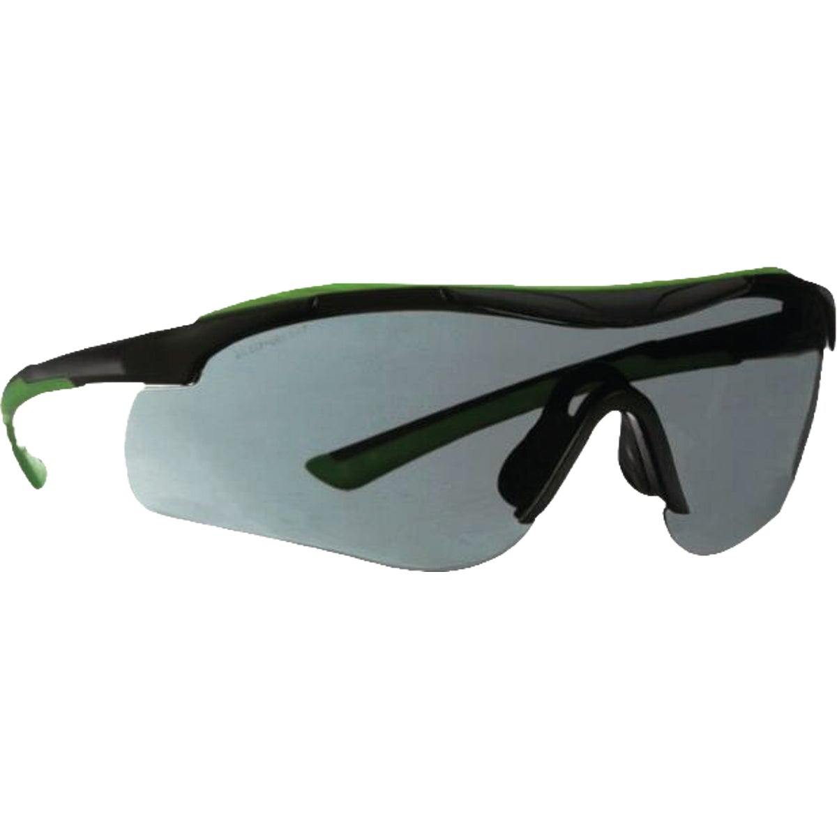 3M Black/Green Frame Brow Guard Safety Glasses with Gray Lenses Image 6