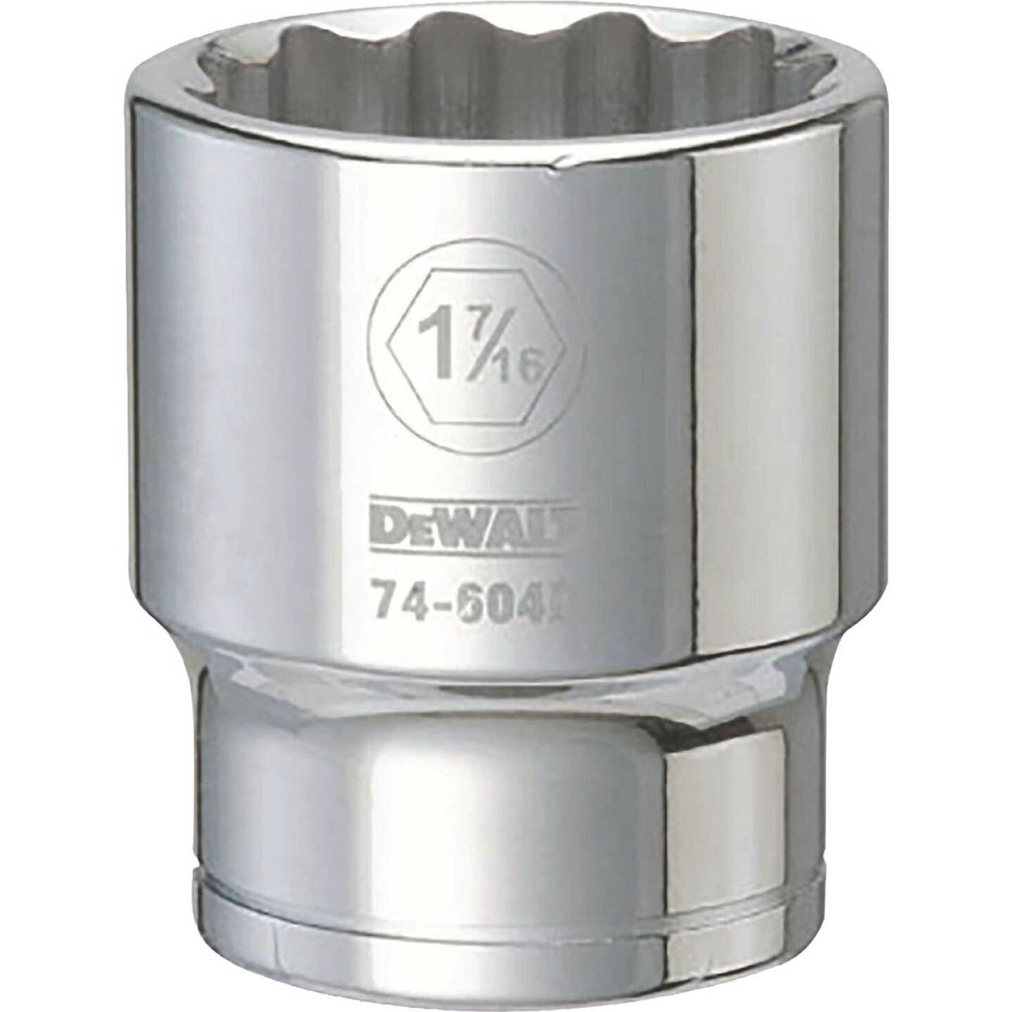 DEWALT 3/4 In. Drive 1-7/16 In. 12-Point Deep Standard Socket Image 1
