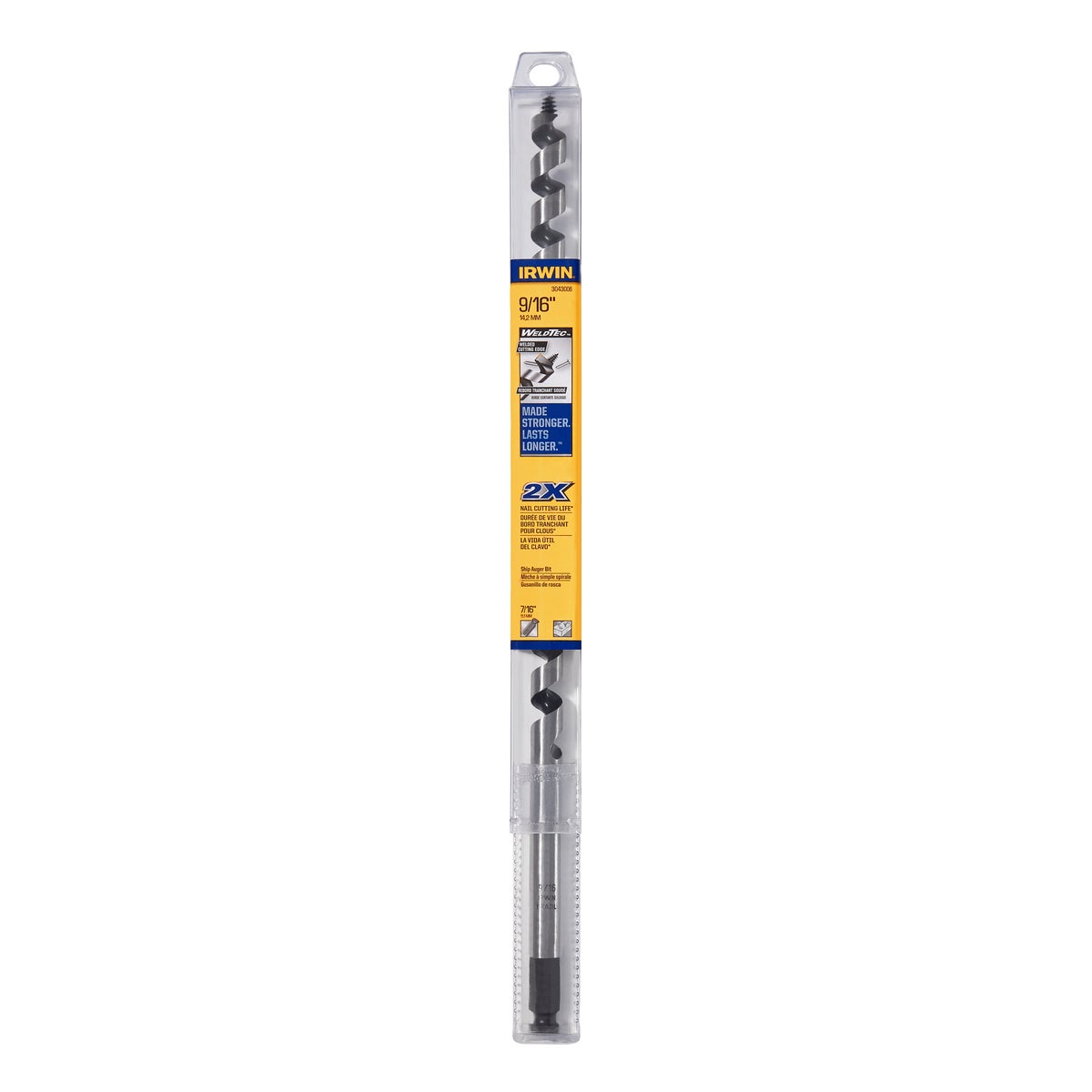 Irwin WeldTec 9/16 In. x 17 In. Quick Change Ship Auger Bit Image 5