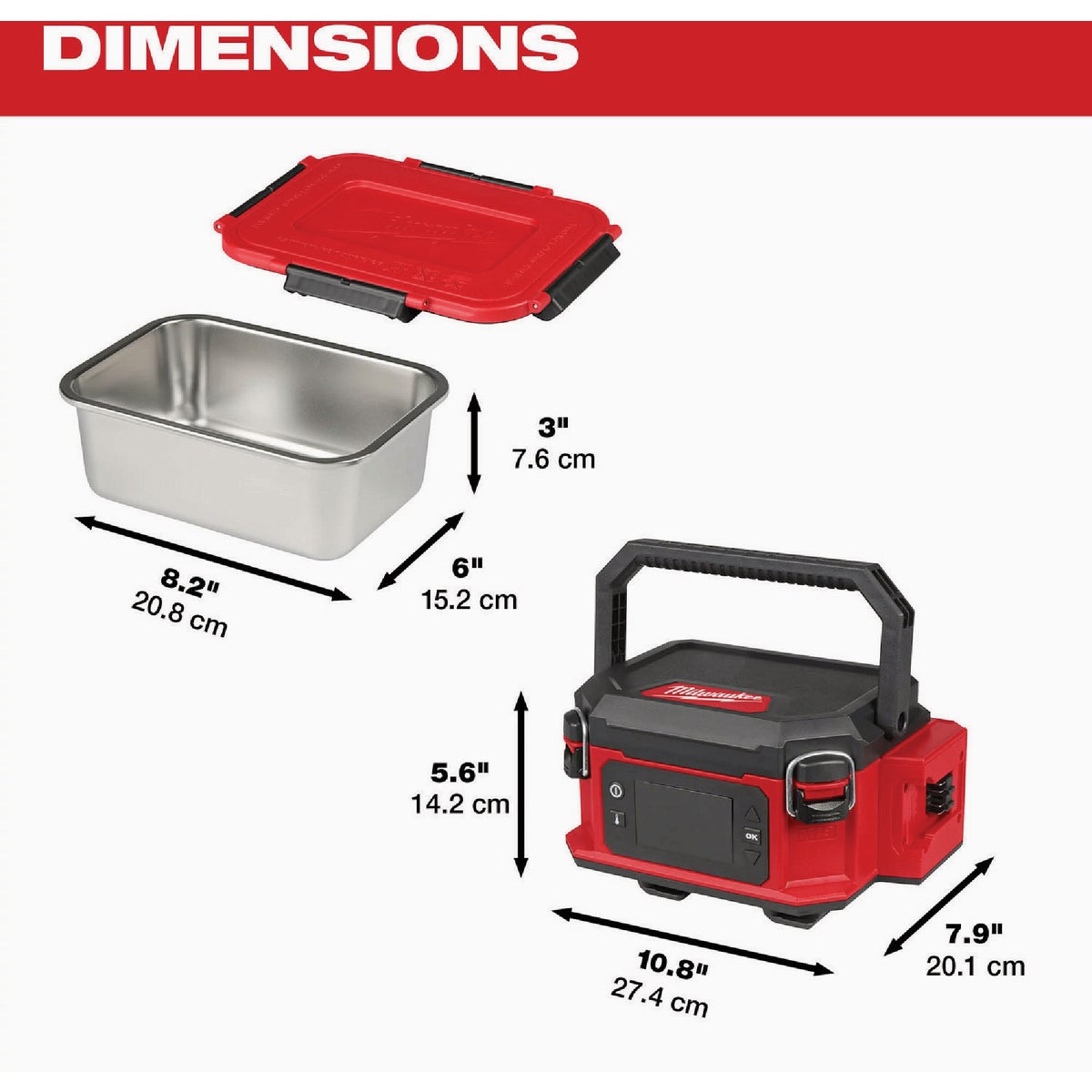 Milwaukee M18 Jobsite Lunch Warmer Image 7