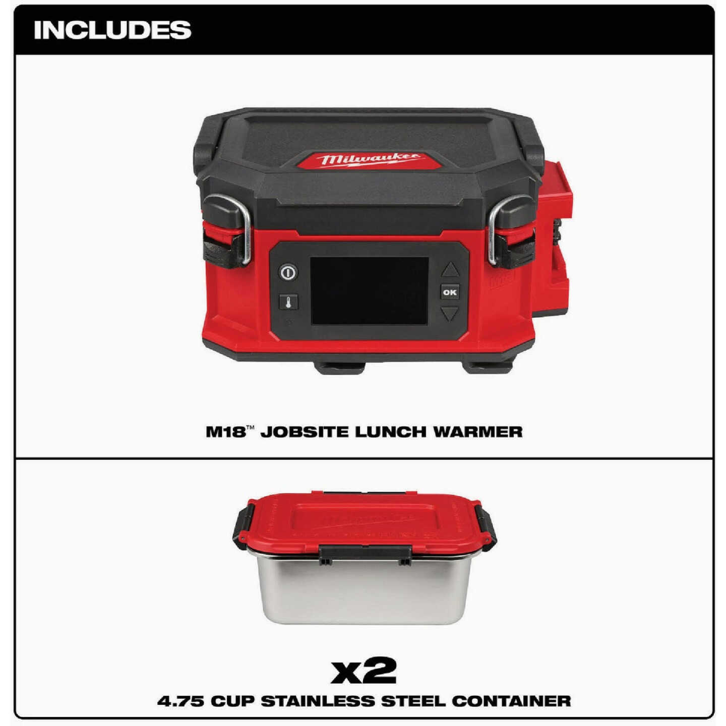 Milwaukee M18 Jobsite Lunch Warmer Image 6