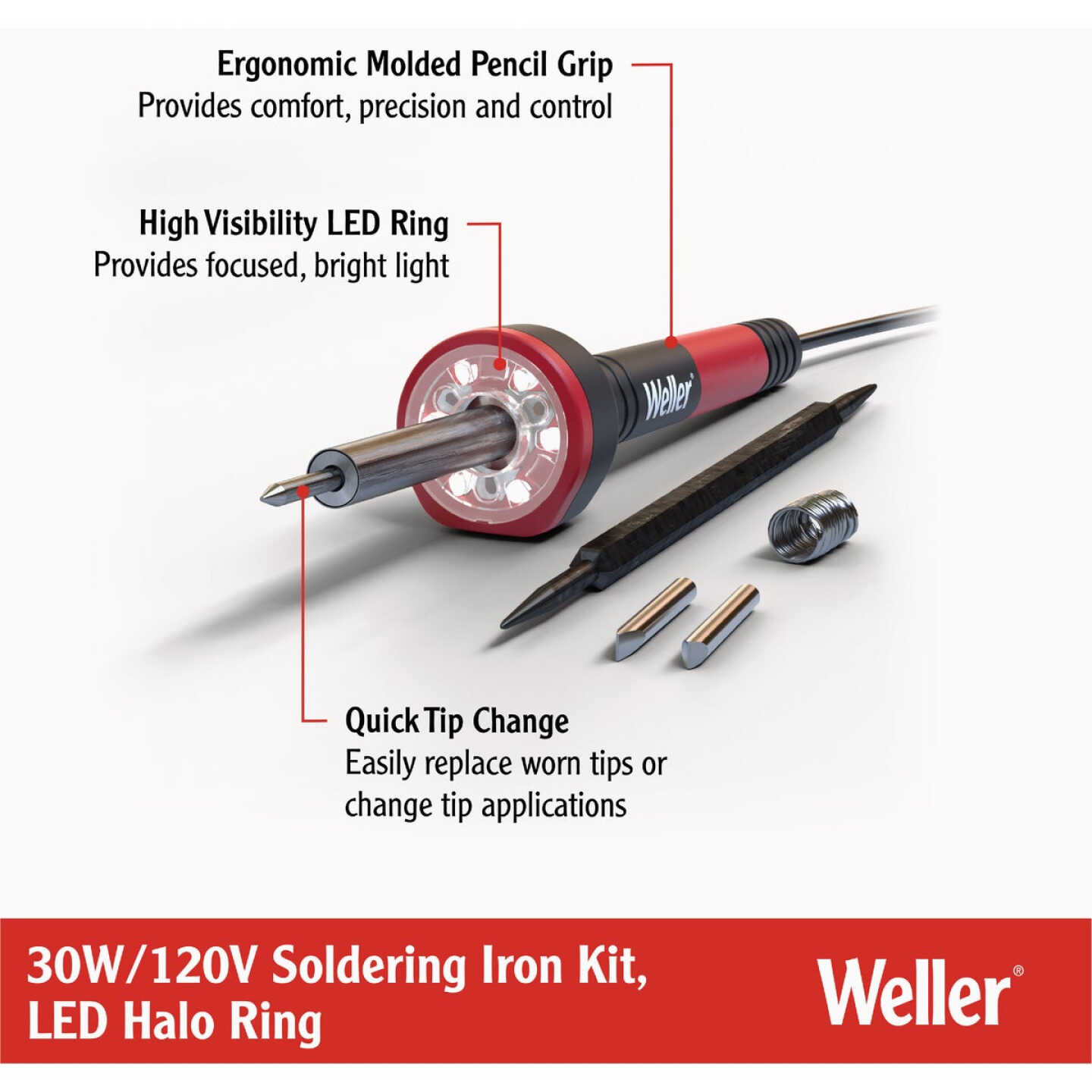 Weller 30W Soldering Iron Kit Image 3