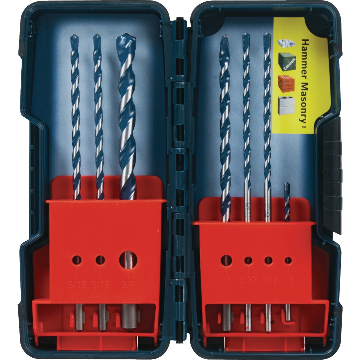 Bosch BlueGranite Turbo Carbide Hammer Drill Bit Set (7-Piece)
