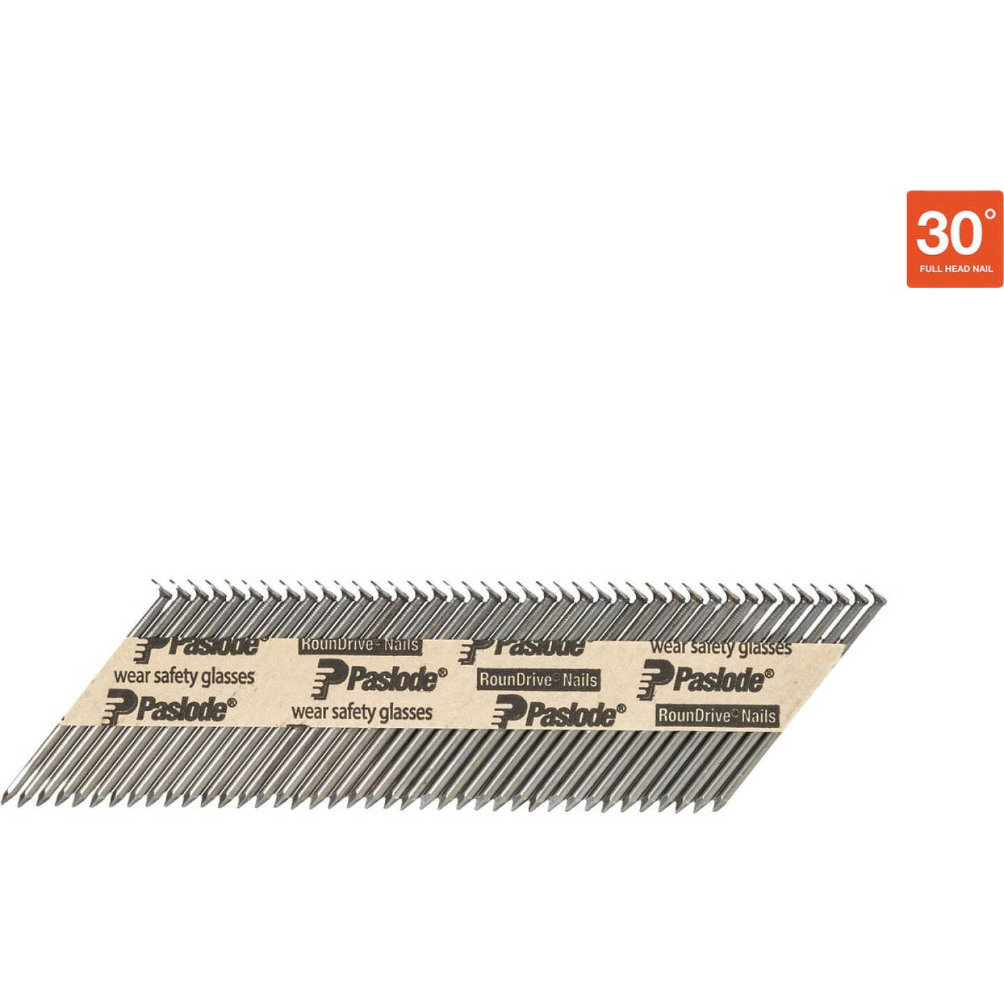 Paslode 3-1/4 In. x 0.131 In. 30 Deg. Paper Tape Smooth Shank Offset Roundrive Brite Collated Framing Nails (750-Count) Image 3