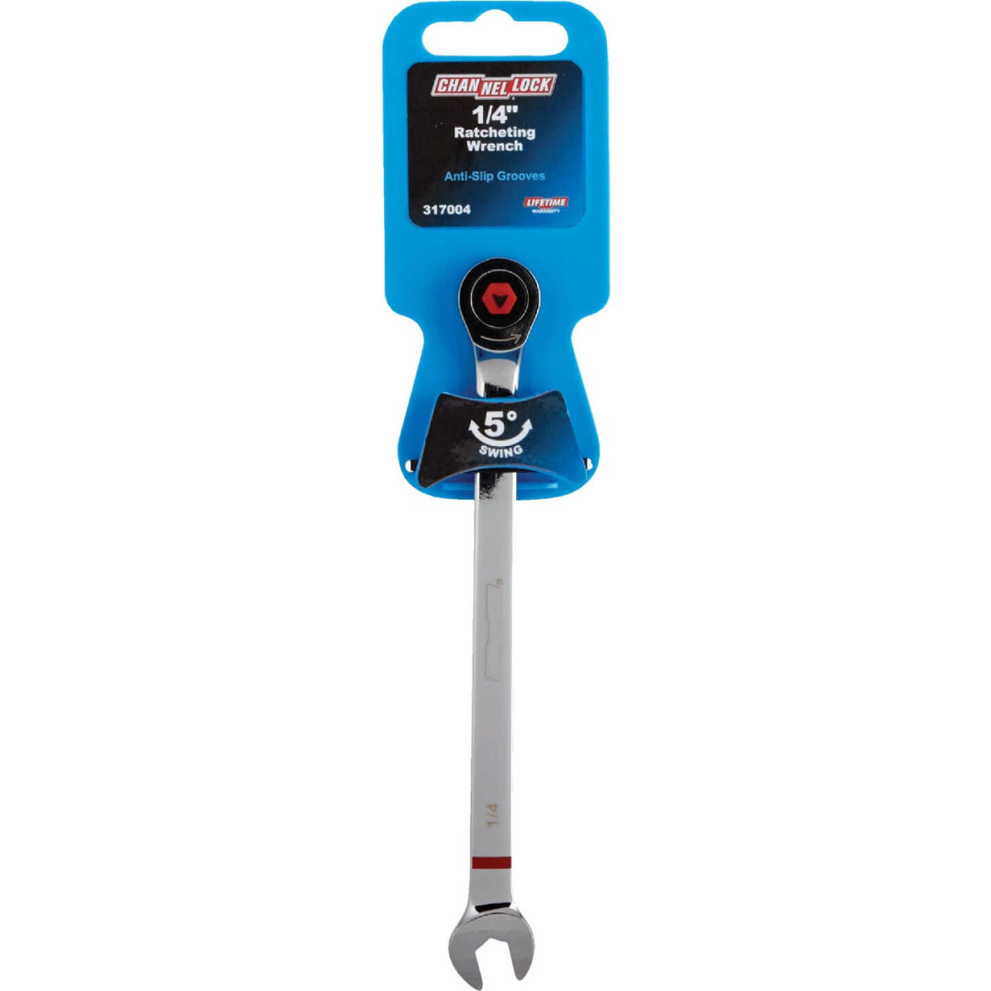 Channellock Standard 1/4 In. 12-Point Ratcheting Combination Wrench Image 3