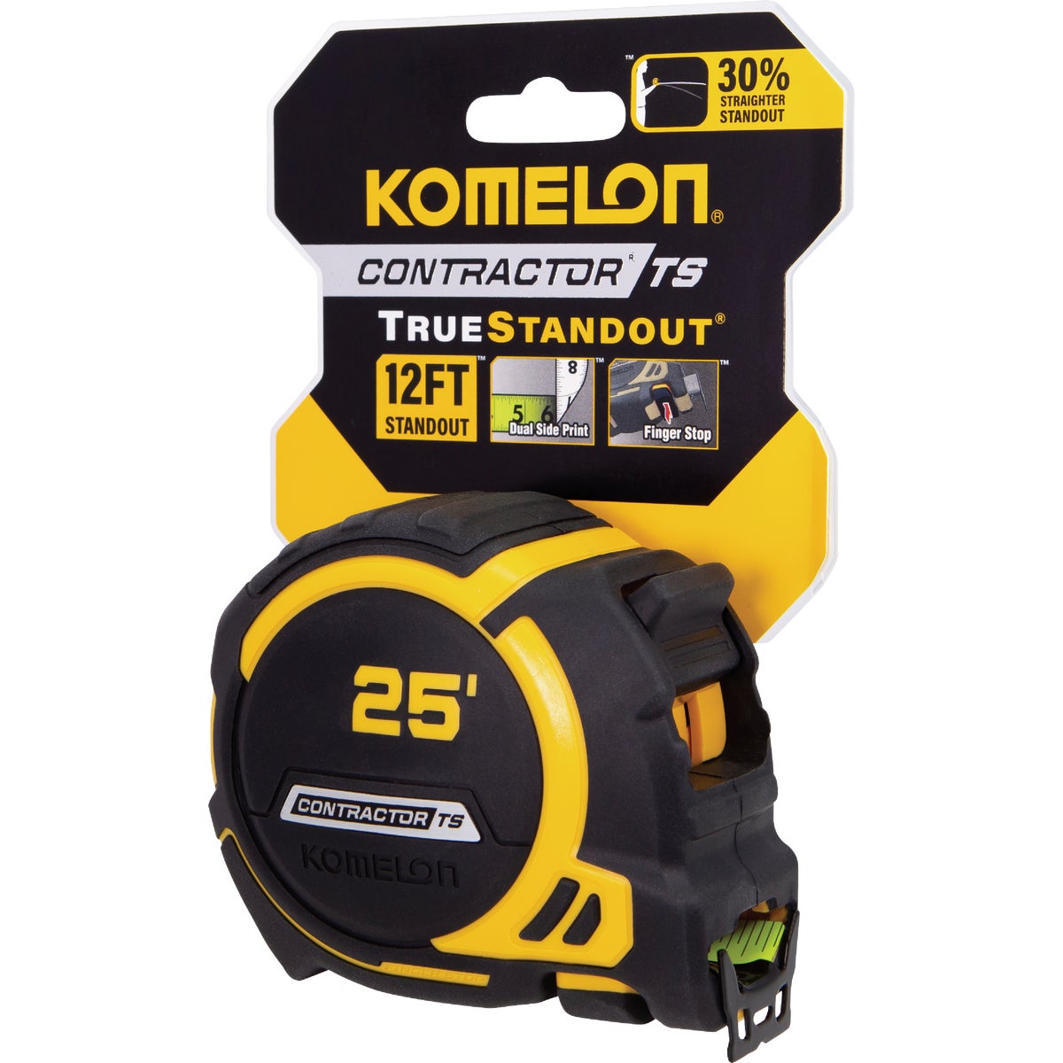 Komelon TS Series 1.25 In. x 25 Ft. Wide Blade Contractor Tape Measure Image 2