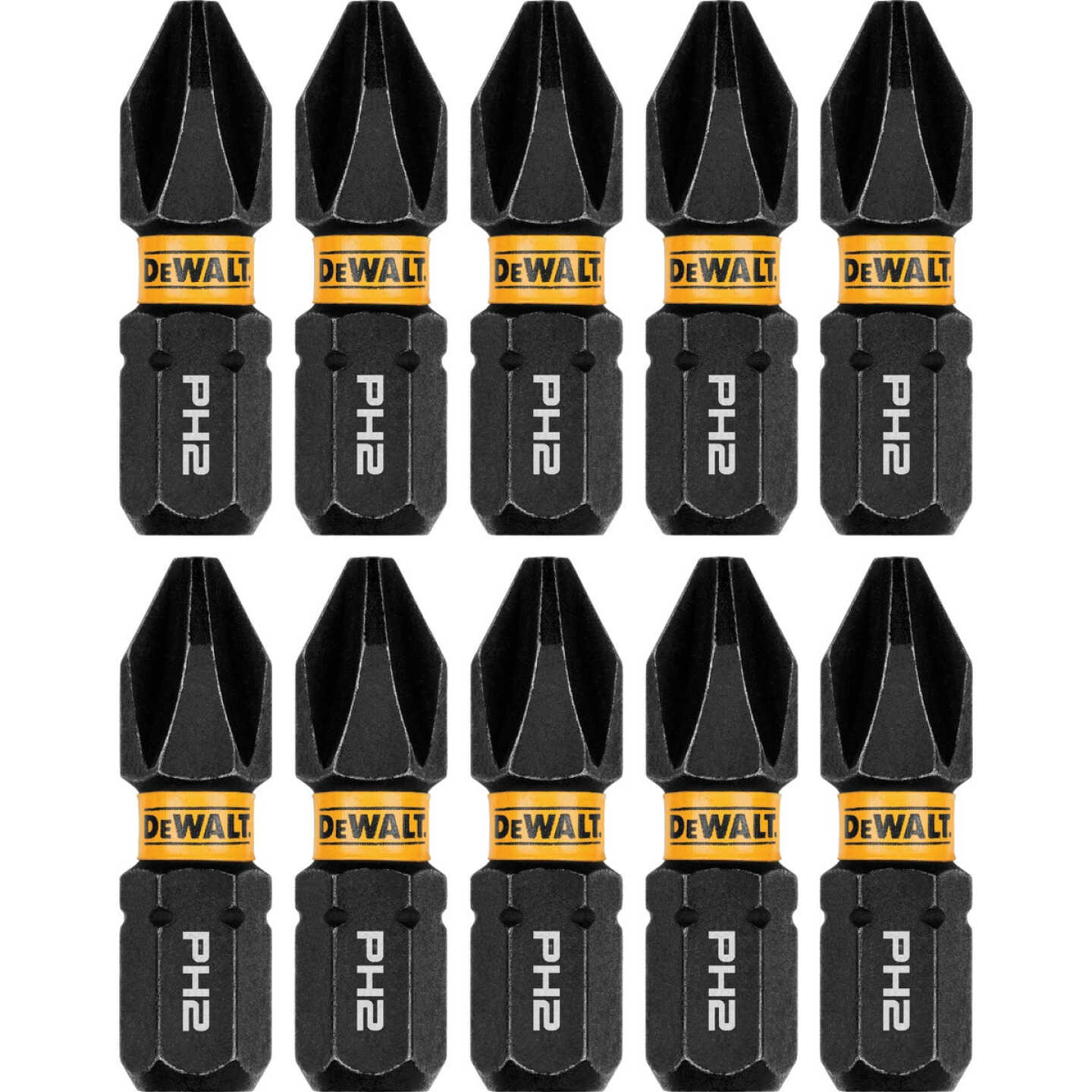 Dewalt Elite Series 1/4 In. x 1 In. Phillips Impact Driver Bit Set (10-Piece) Image 1