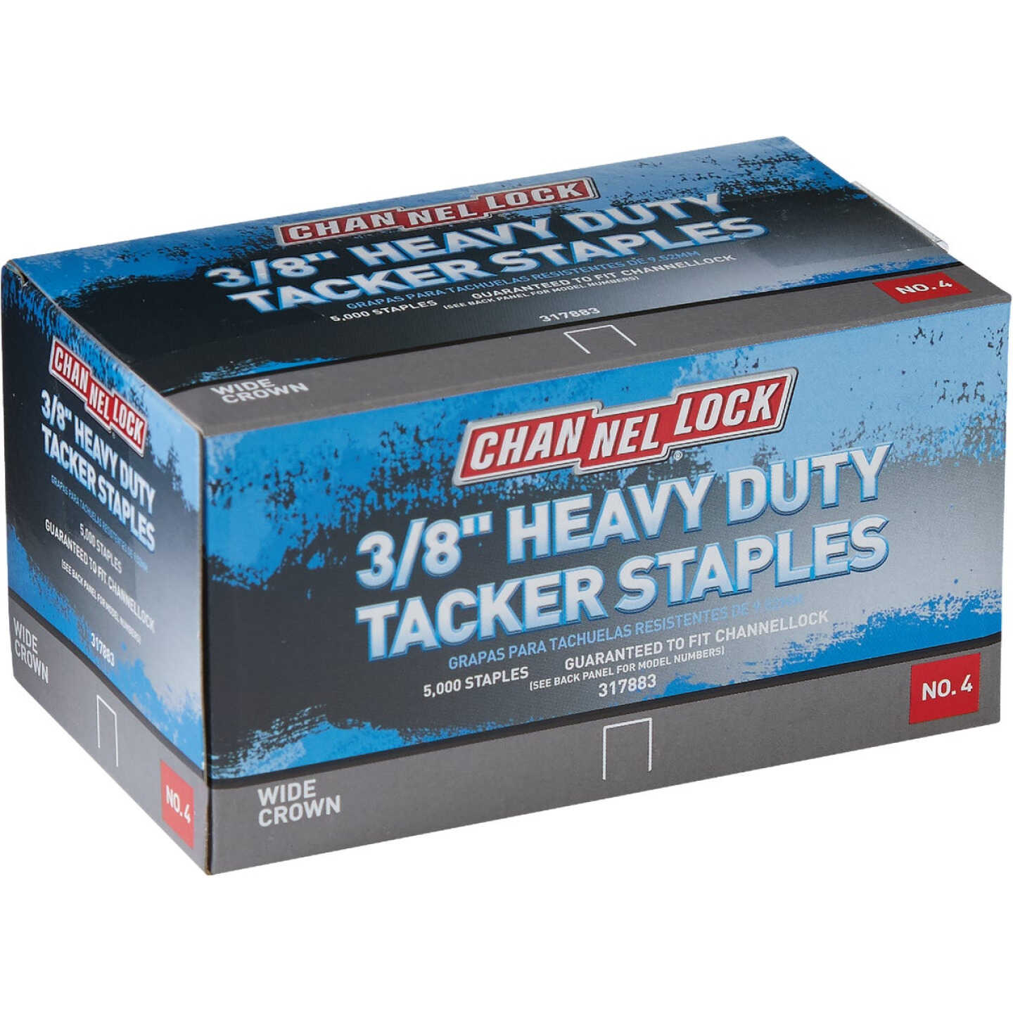 Channellock No. 4 Hammer Tacker Staple, 3/8 In. (5000-Pack) Image 1