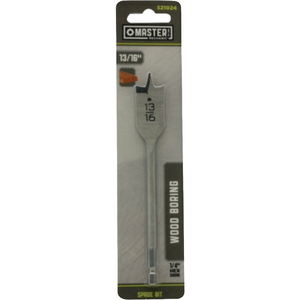 Master Mechanic 13/16 In. Wood Boring Spade Drill Bit Image 1