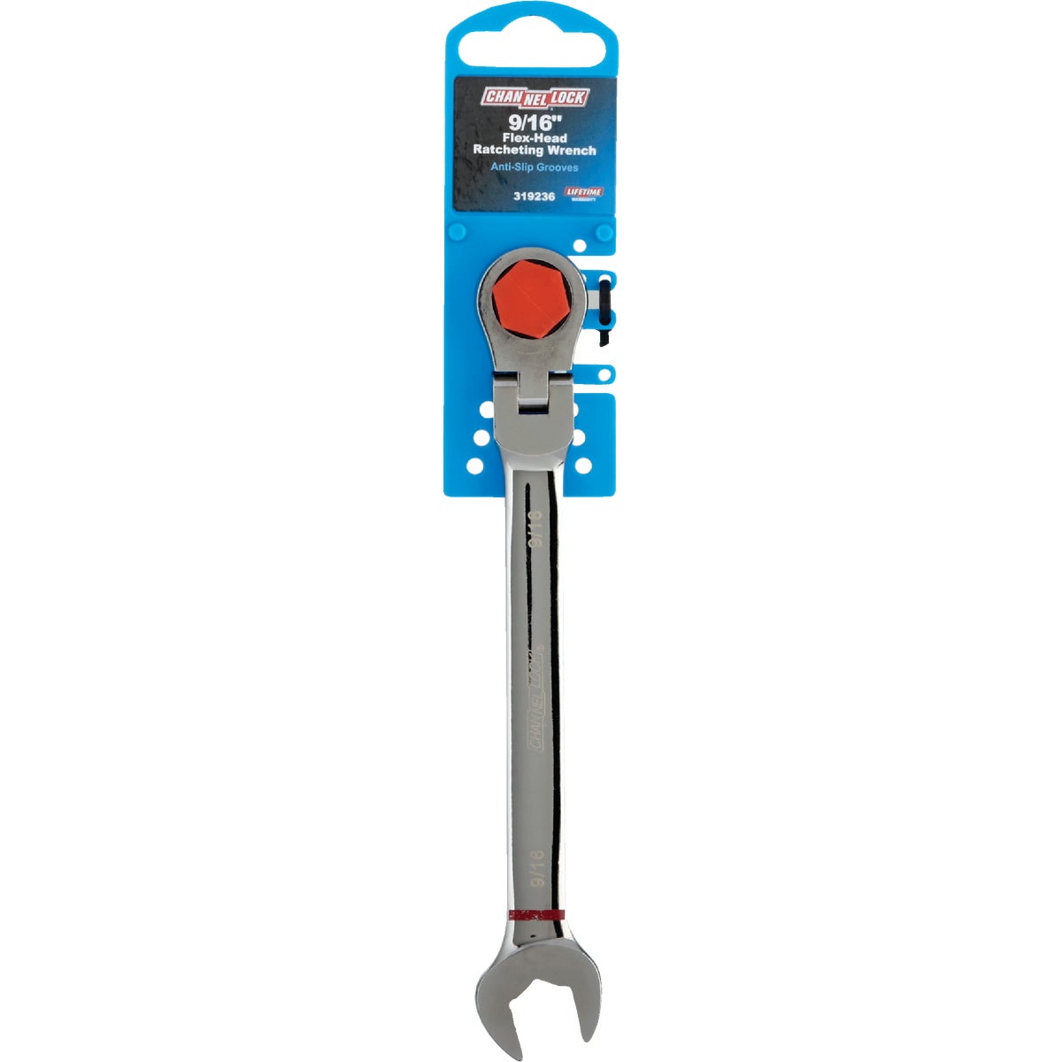 Channellock Standard 9/16 In. 12-Point Ratcheting Flex-Head Wrench Image 2