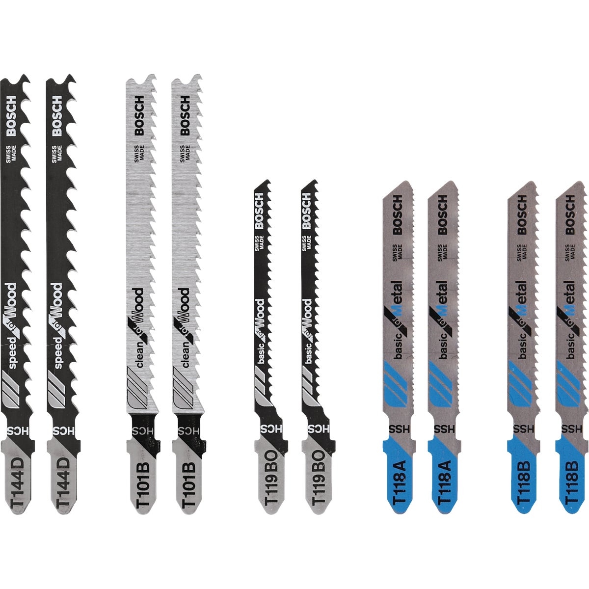 Bosch T-Shank Jig Saw Blade Set (10-Piece) Image 6