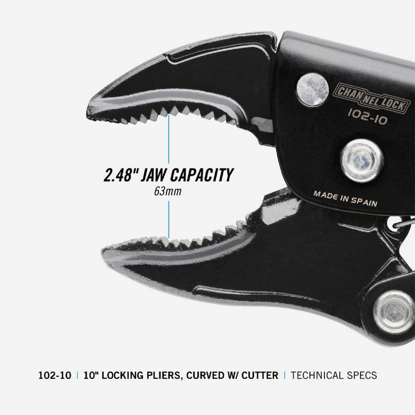 Channellock 10 In. Curved Jaw Locking Pliers Image 2