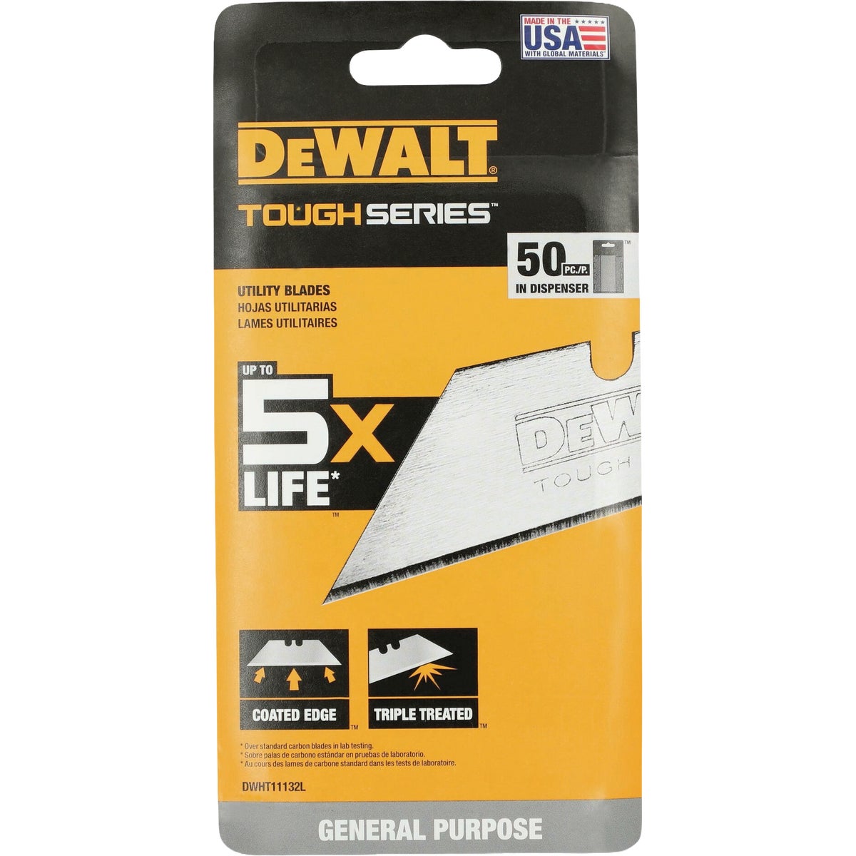 DEWALT Toughseries Utility Knife Blades (50-Pack)