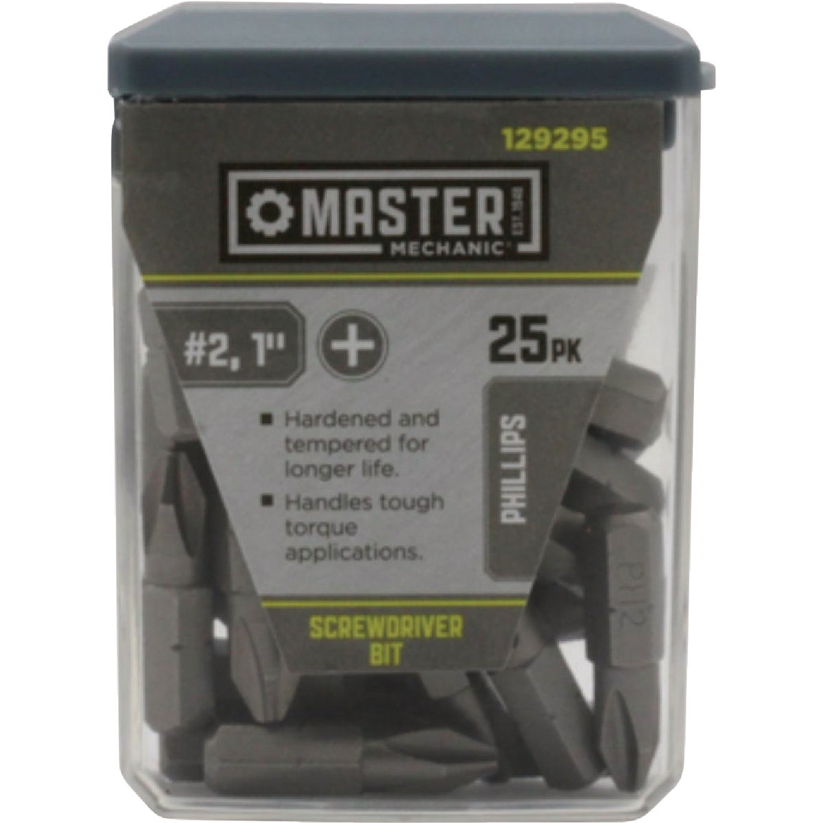 Master Mechanic 1 In. Phillips #2 Screwdriver Bit (25-Pack) Image 1