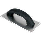 QEP 1/4 In. x 1/4 In. x 1/4 In. Steel Economy Square-Notched Trowel with D-Handle Image 1