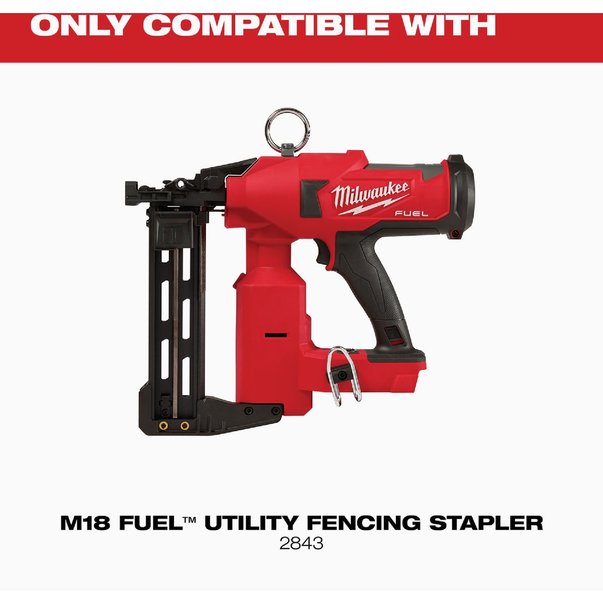 Milwaukee 2 In. 9 Ga. Galvanized Barbed Collated Fence Staple (960-Count) Image 2