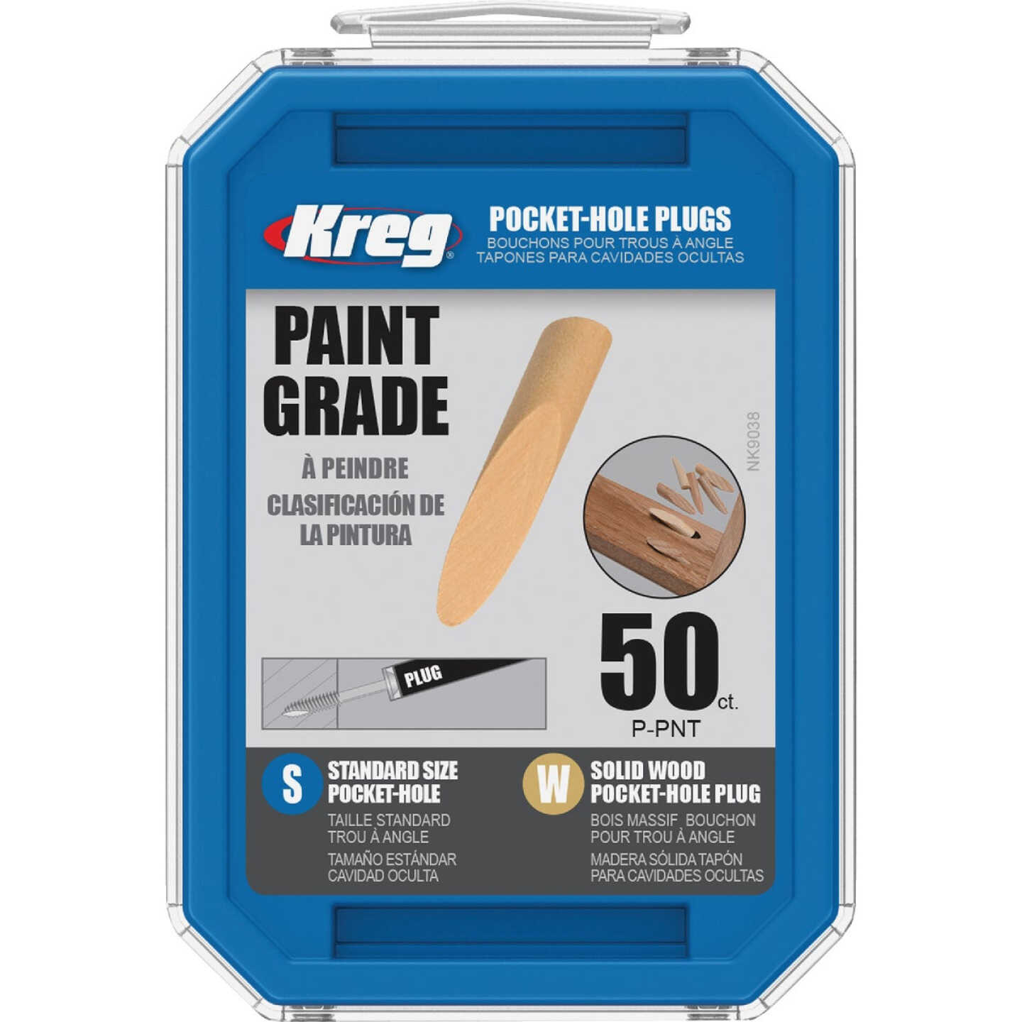 Kreg Paint Grade Solid Wood Pocket Hole Plugs (50-Count) Image 2
