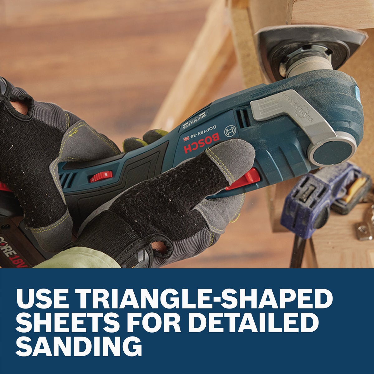 Bosch Starlock Oscillating Delta Sanding Pad Image 2