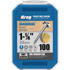 Kreg #7 x 1-1/4 In. Square Fine Thread Maxi-Loc Head Zinc Pocket-Hole Screw (100 Ct.) Image 4