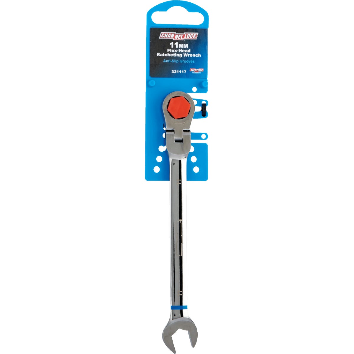 Channellock Metric 11 mm 12-Point Ratcheting Flex-Head Wrench Image 2
