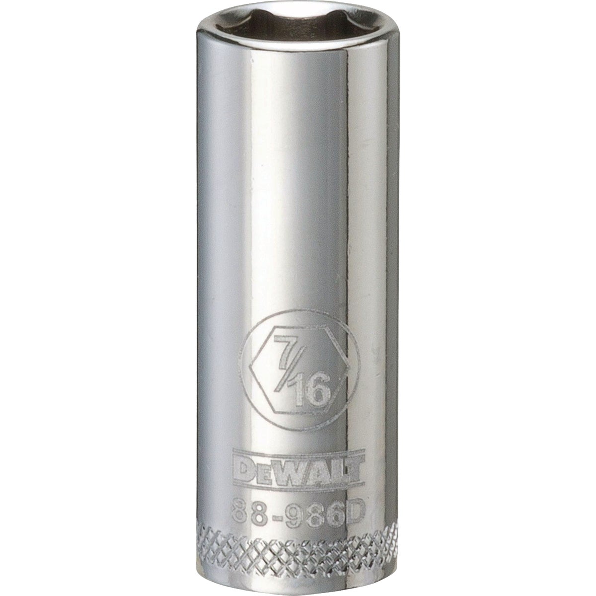 DEWALT 3/8 In. Drive 7/16 In. 6-Point Deep Standard Socket