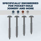 Kreg #8 x 2 In. Square Coarse Thread Maxi-Loc Head Zinc Pocket-Hole Screw (50 Ct.) Image 2