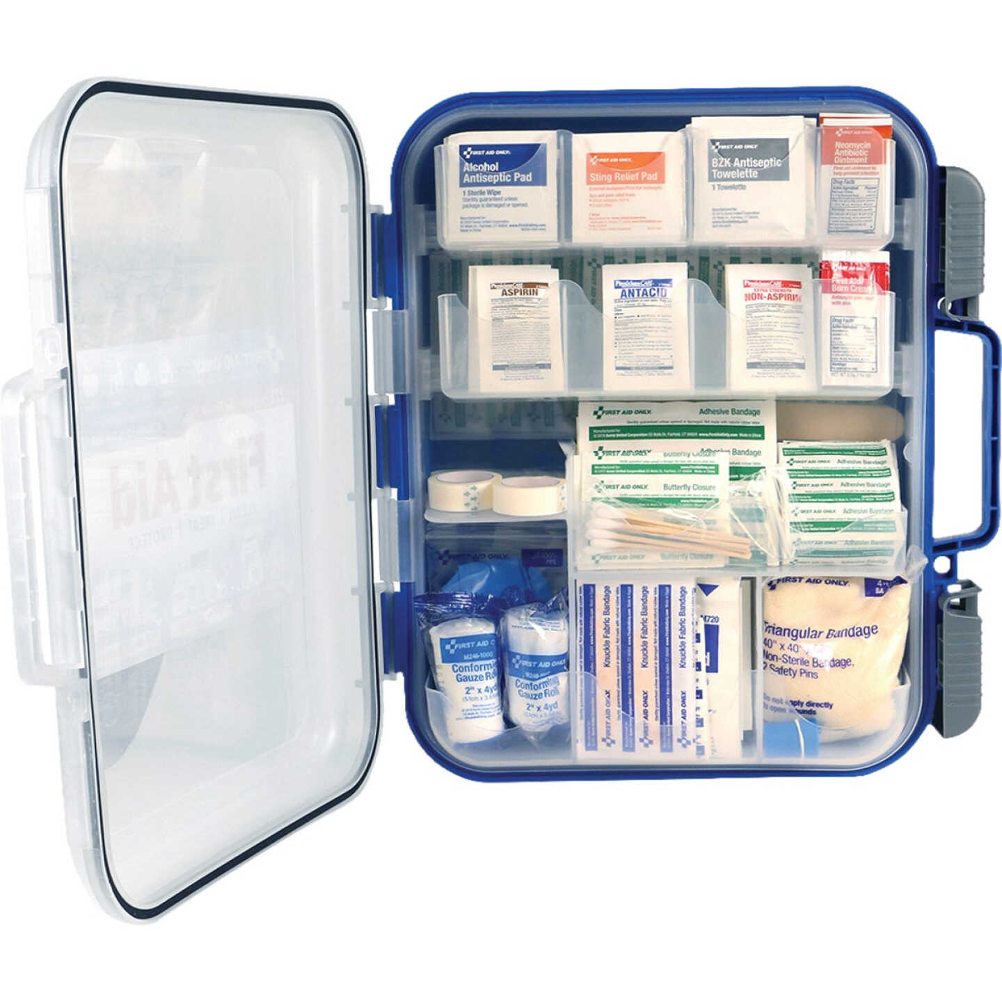 First Aid Only 50-Person Bulk Clear Front First Aid Kit (272-Piece) Image 3