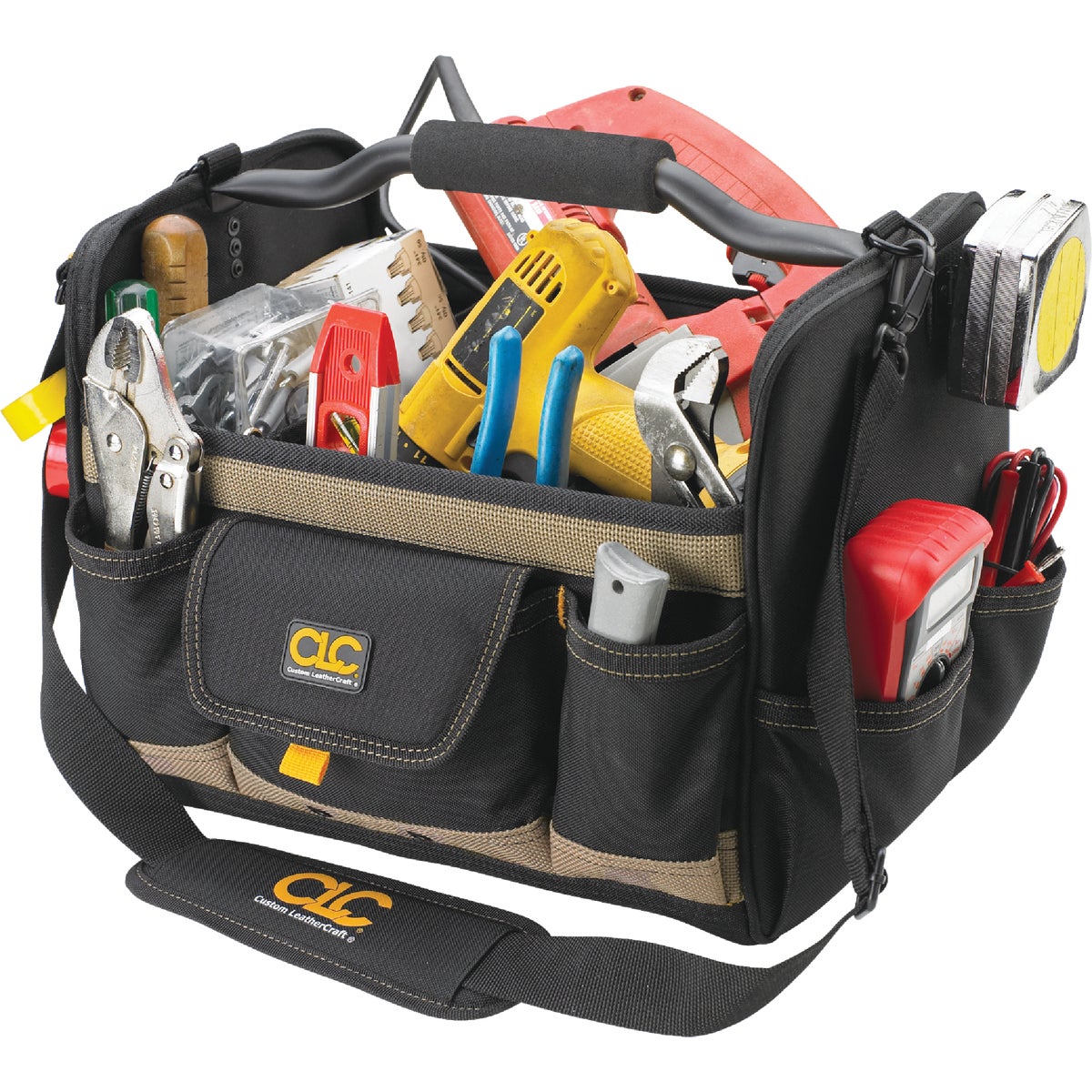 CLC 14 In. 21-Pocket Open Top Soft Sided Tool Tote