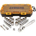 DEWALT 1/4 & 3/8 In. Drive Socket Set (34-Piece) Image 1