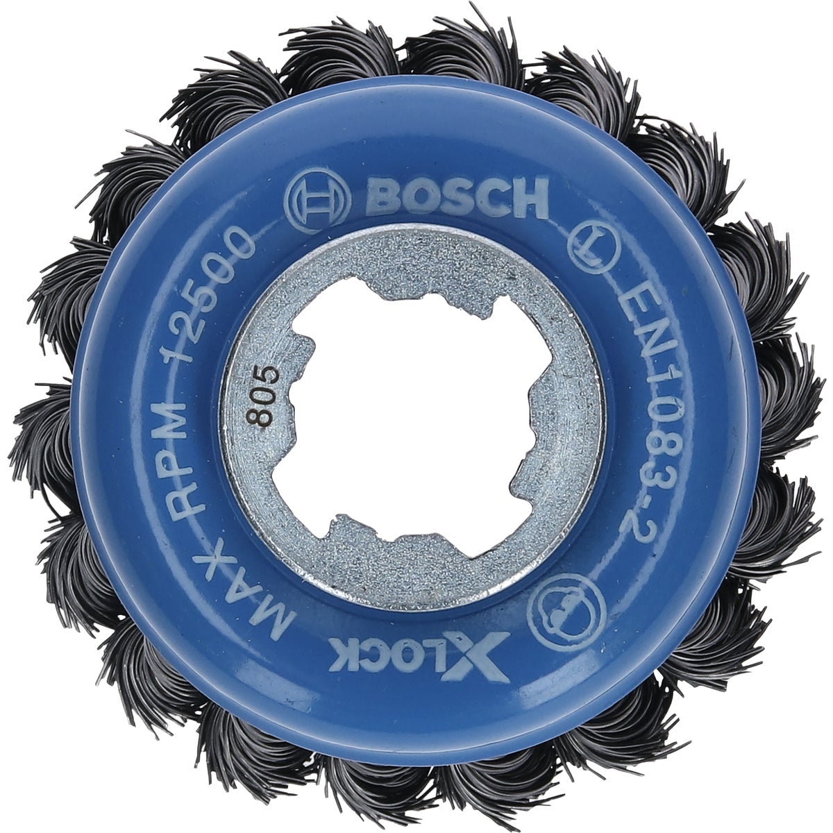 Bosch X-Lock 3 In. Carbon Steel Single Row Knotted Wire Cup Brush Image 3