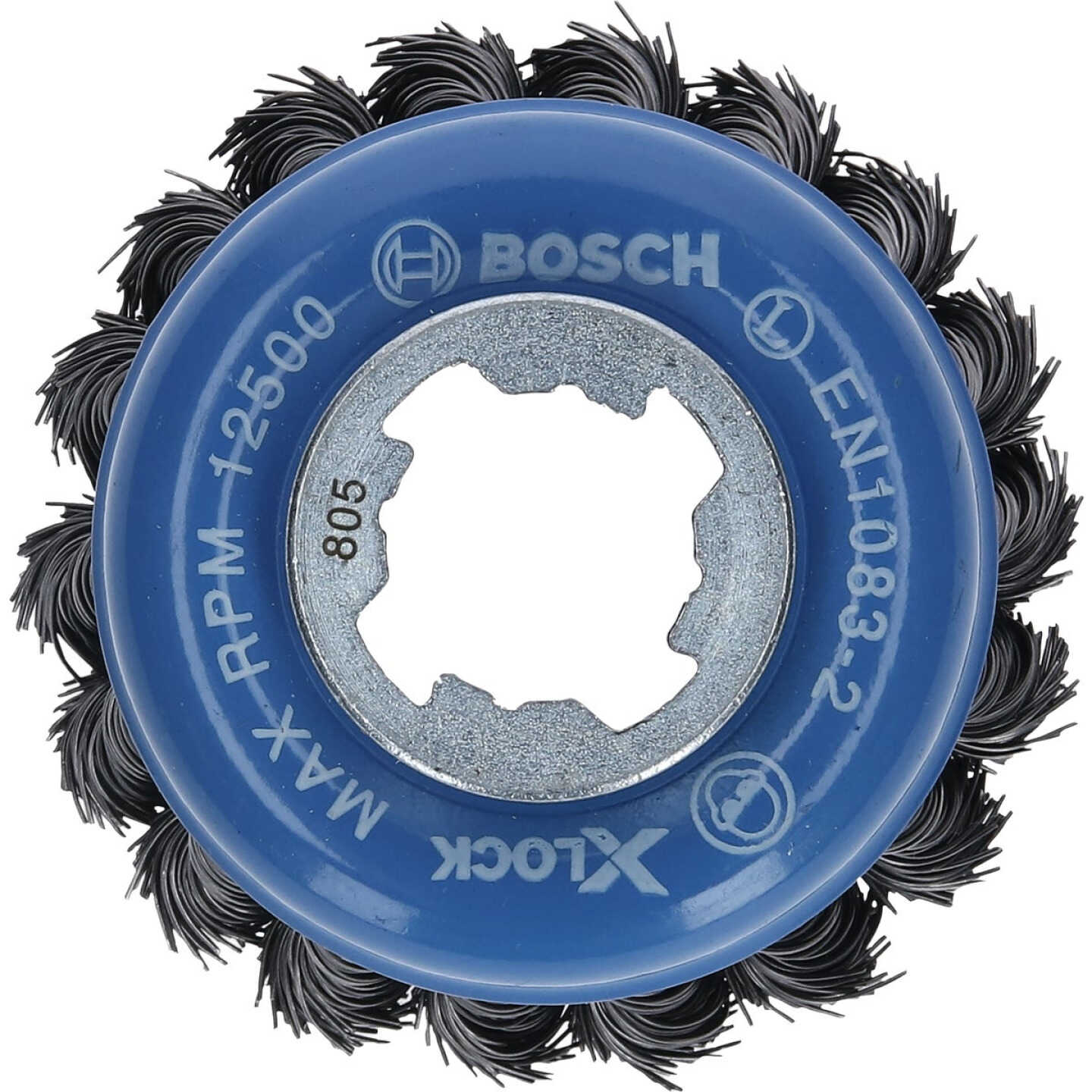 Bosch X-Lock 3 In. Carbon Steel Single Row Knotted Wire Cup Brush Image 3