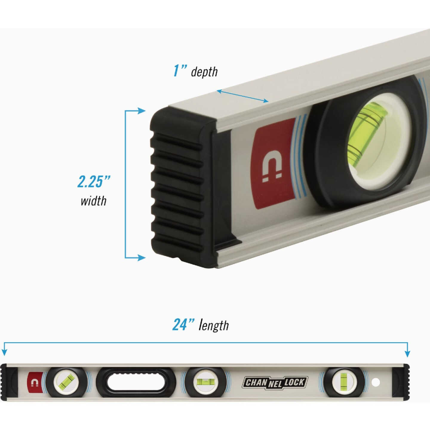 Channellock 24 In. Magnetic I-Beam Level Image 6