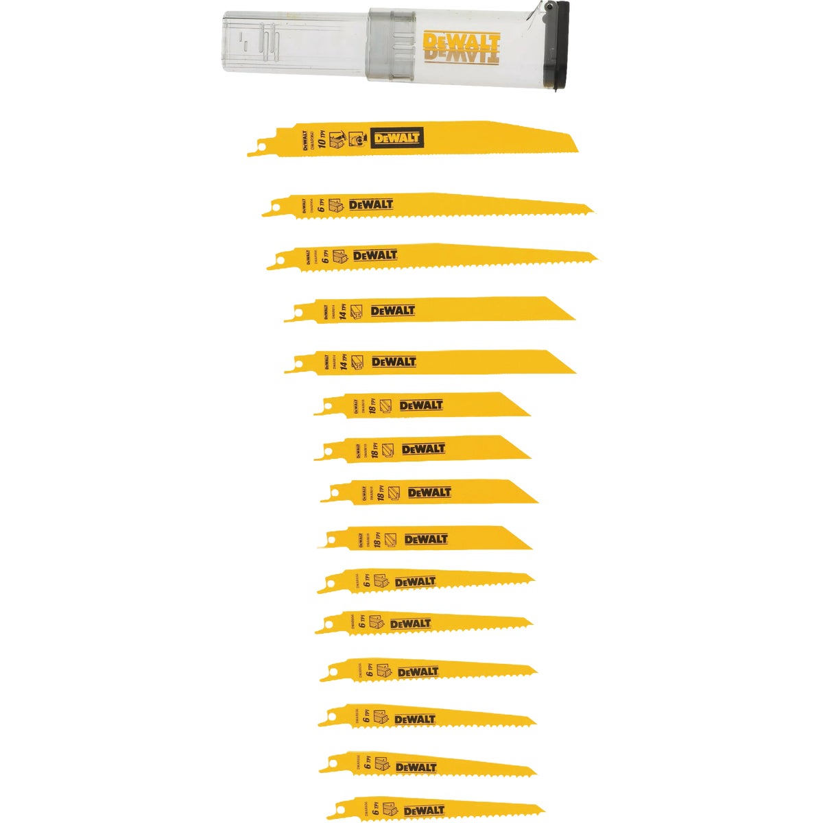 DEWALT Bi-Metal Reciprocating Saw Blade Set (16-Piece)