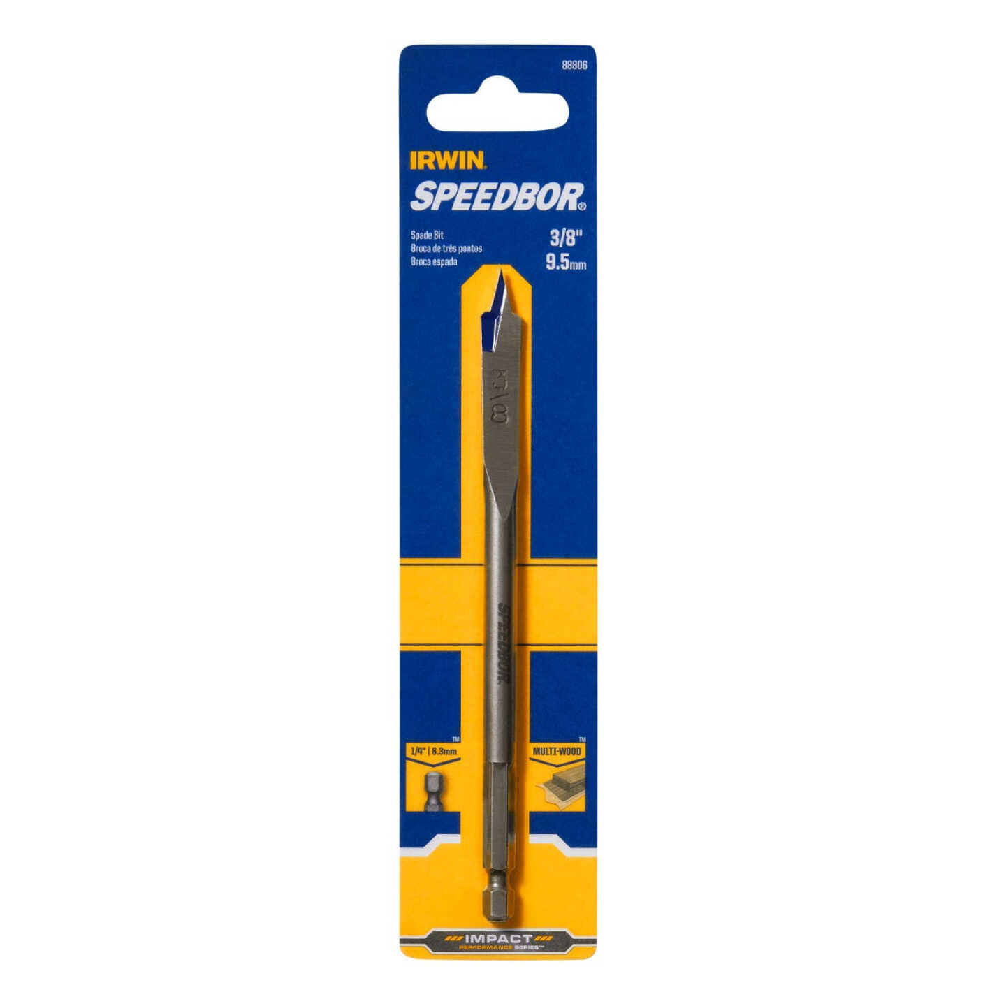 Irwin Speedbor 3/8 In. x 6 In. Spade Bit Image 2
