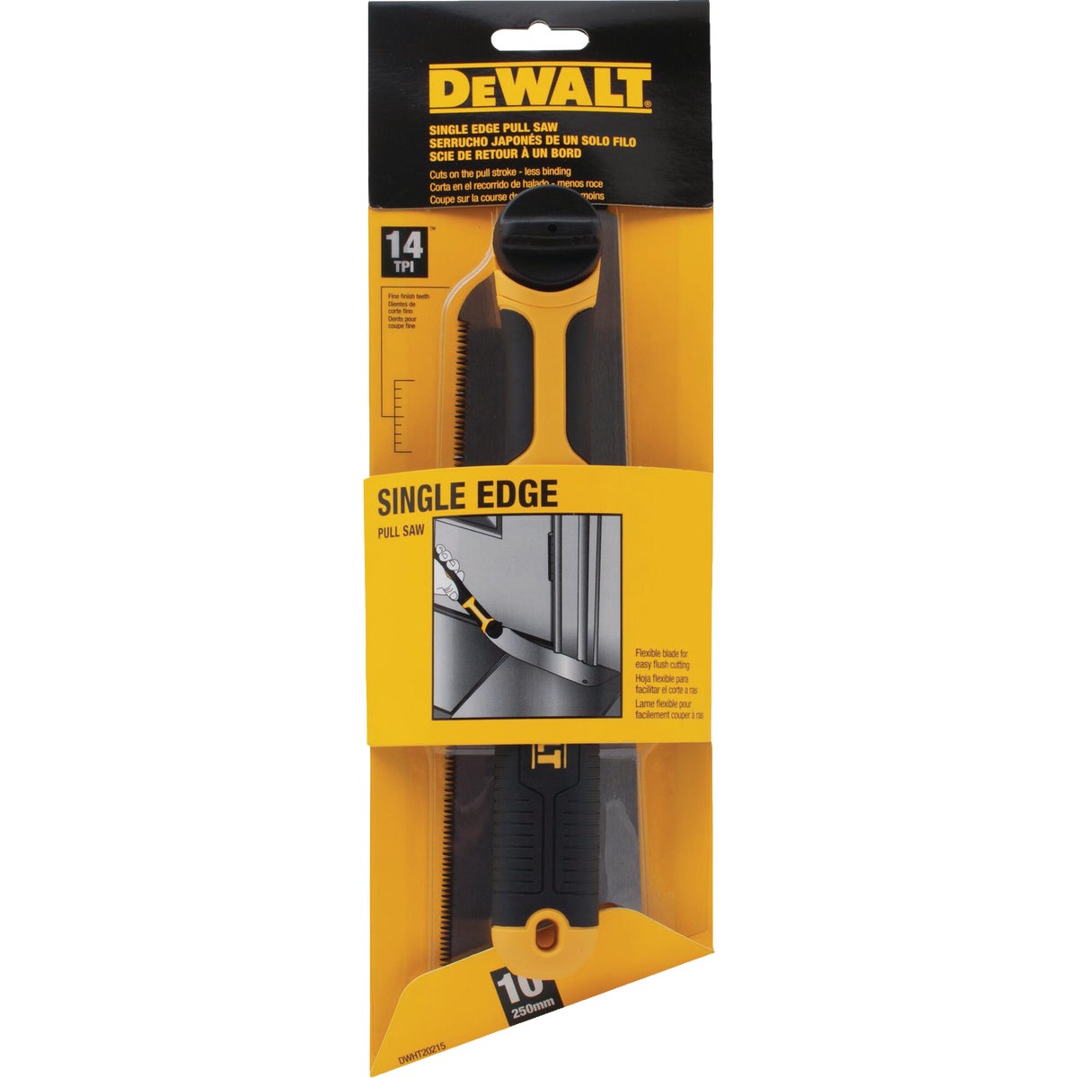 DEWALT 10 In. Flush Cut Single Edge Pull Saw Image 2