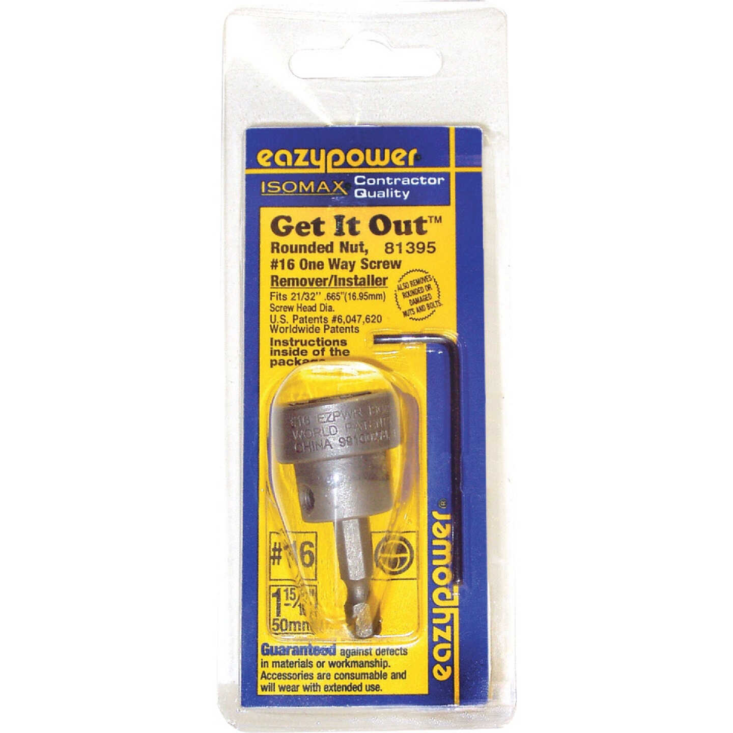 Eazypower Isomax #16 One Way Rounded Nut and Screw Extractor Image 1