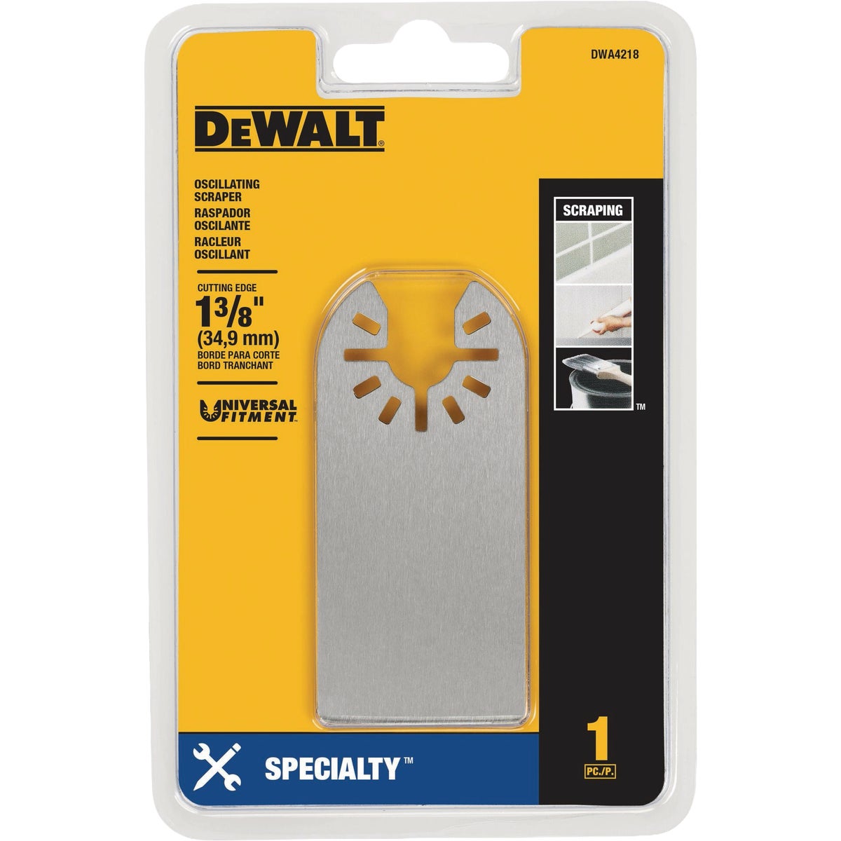DEWALT Flexible Scraping Rectangle Oscillating Tool Blade Image 2