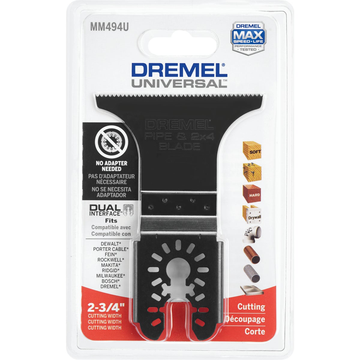 Dremel 2-3/4 In. Bi-Metal Oscillating Multi-Tool Blade Image 4