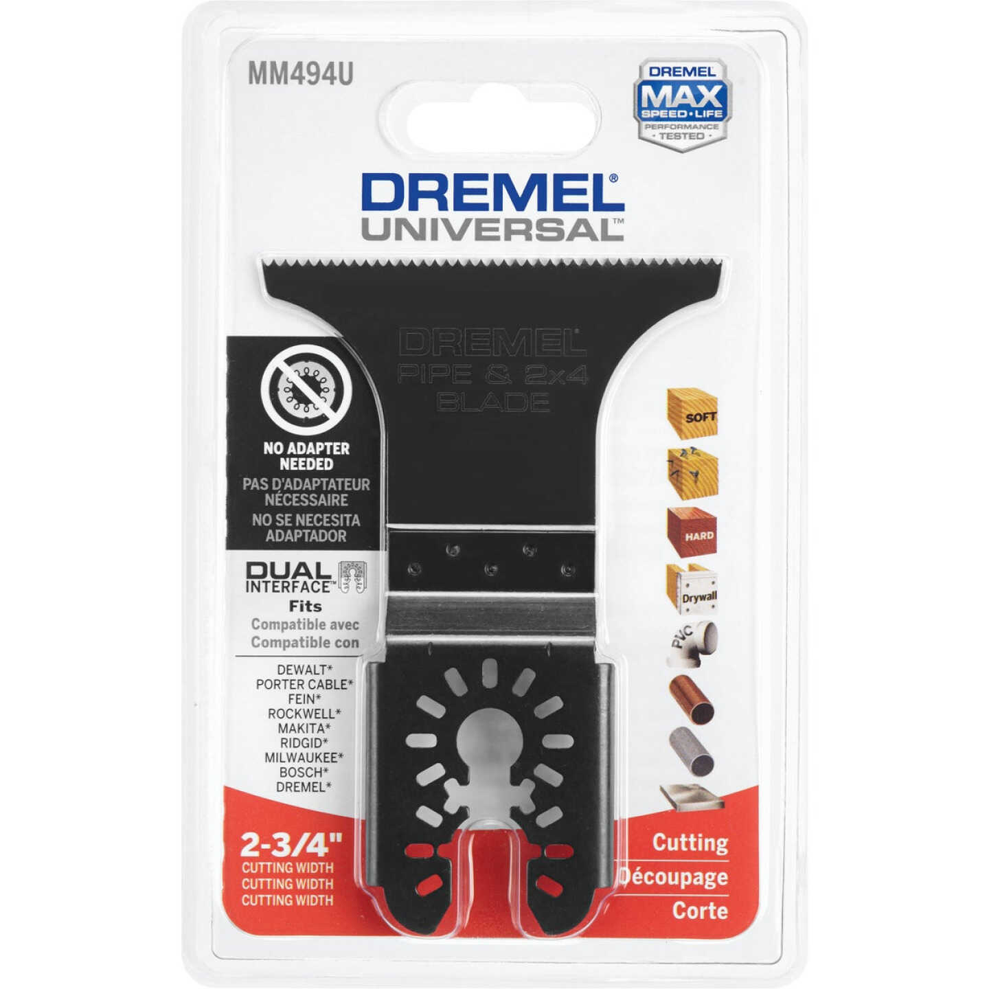 Dremel 2-3/4 In. Bi-Metal Oscillating Multi-Tool Blade Image 4