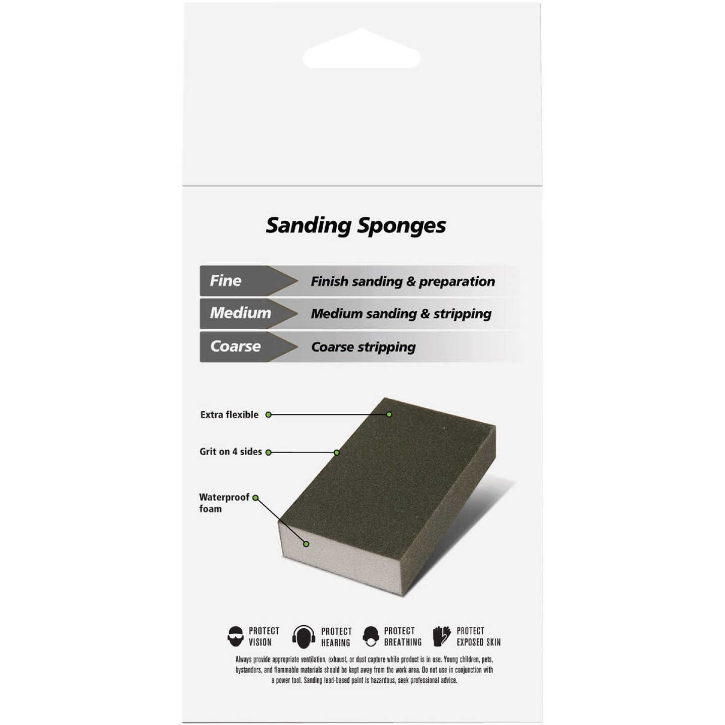 Gator Blade Multi-Surface 3 In. x 4 In. x 1 In. Sanding Sponges (4-Pack) Image 6